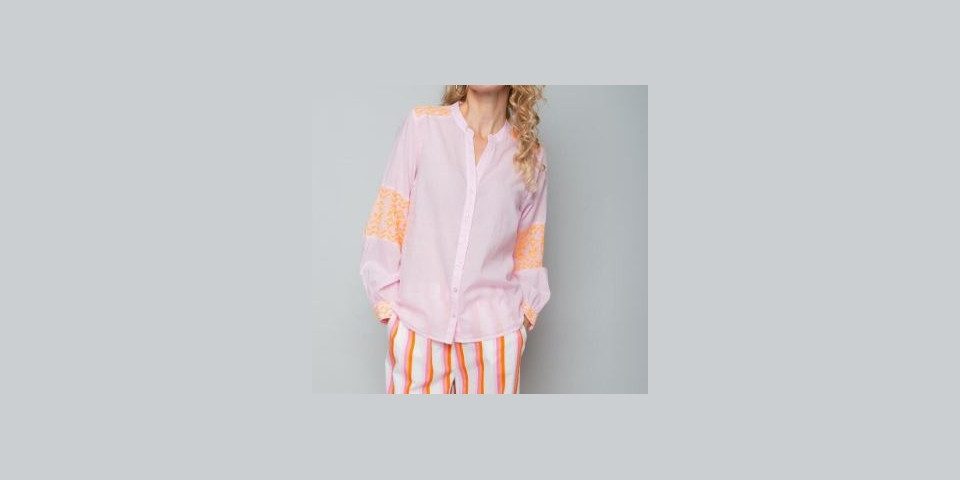 Emily Van Den Bergh Hemdbluse Bluse EMILY VAN DEN BERGH rose
