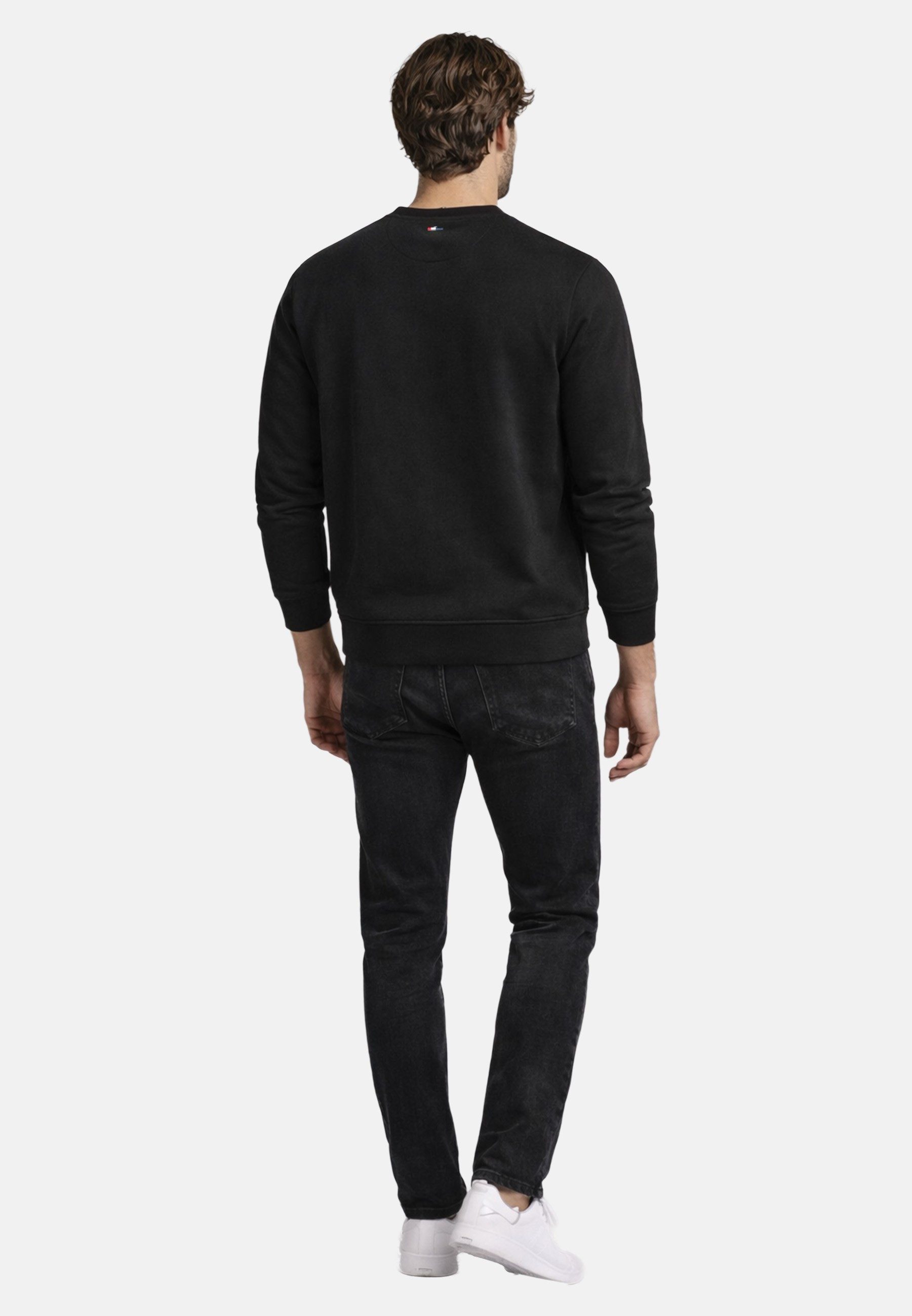 U.S. Polo Assn. Sweatshirt USRexx Herren Pullover mit Rundhalsausschnitt aus Baumwolle Klassisches Sweatshirt mit Rippbündchen und Logostickerei – Bild 4 von 5