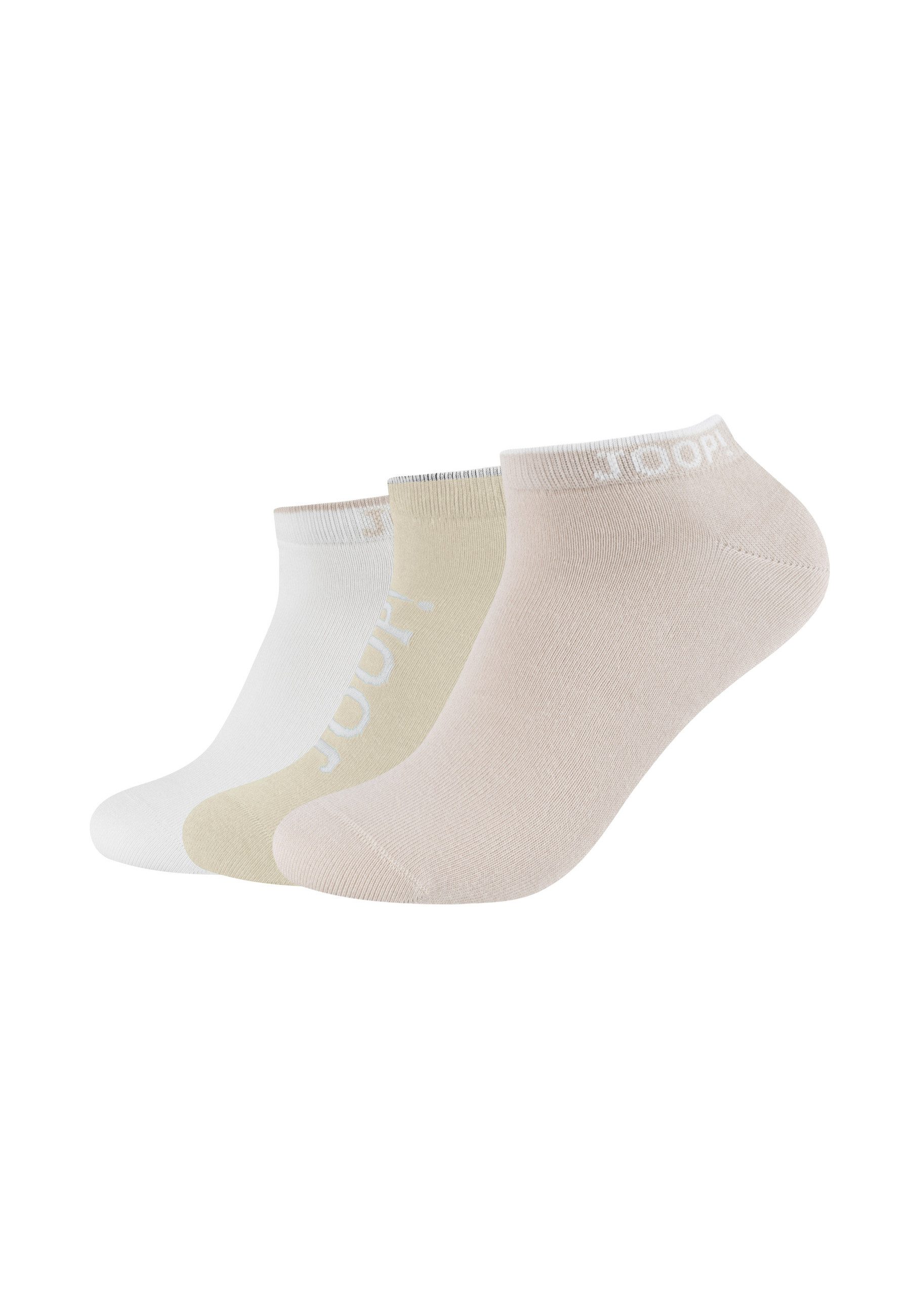 JOOP! Sneakersocken 3er Pack 3er Pack gekämmte, superglatte Baumwolle für angenehmes Tragegefühl