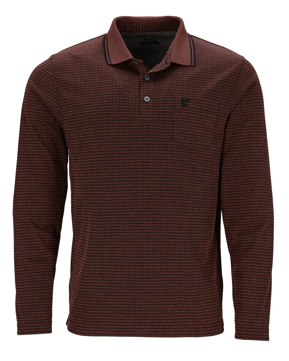 Hajo Poloshirt Softknit-Polo in Karojacquard allover günstig online kaufen