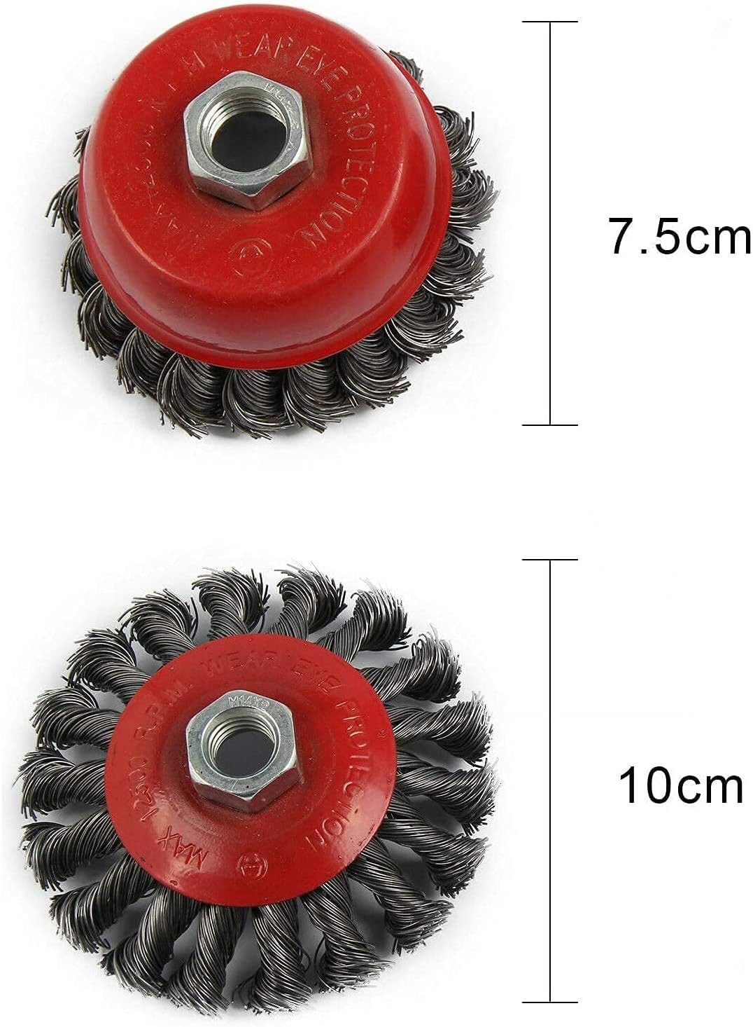 Youyijia Drahtbürste Drahtbürste Winkelschleifer 8 Stück Topfbürste
