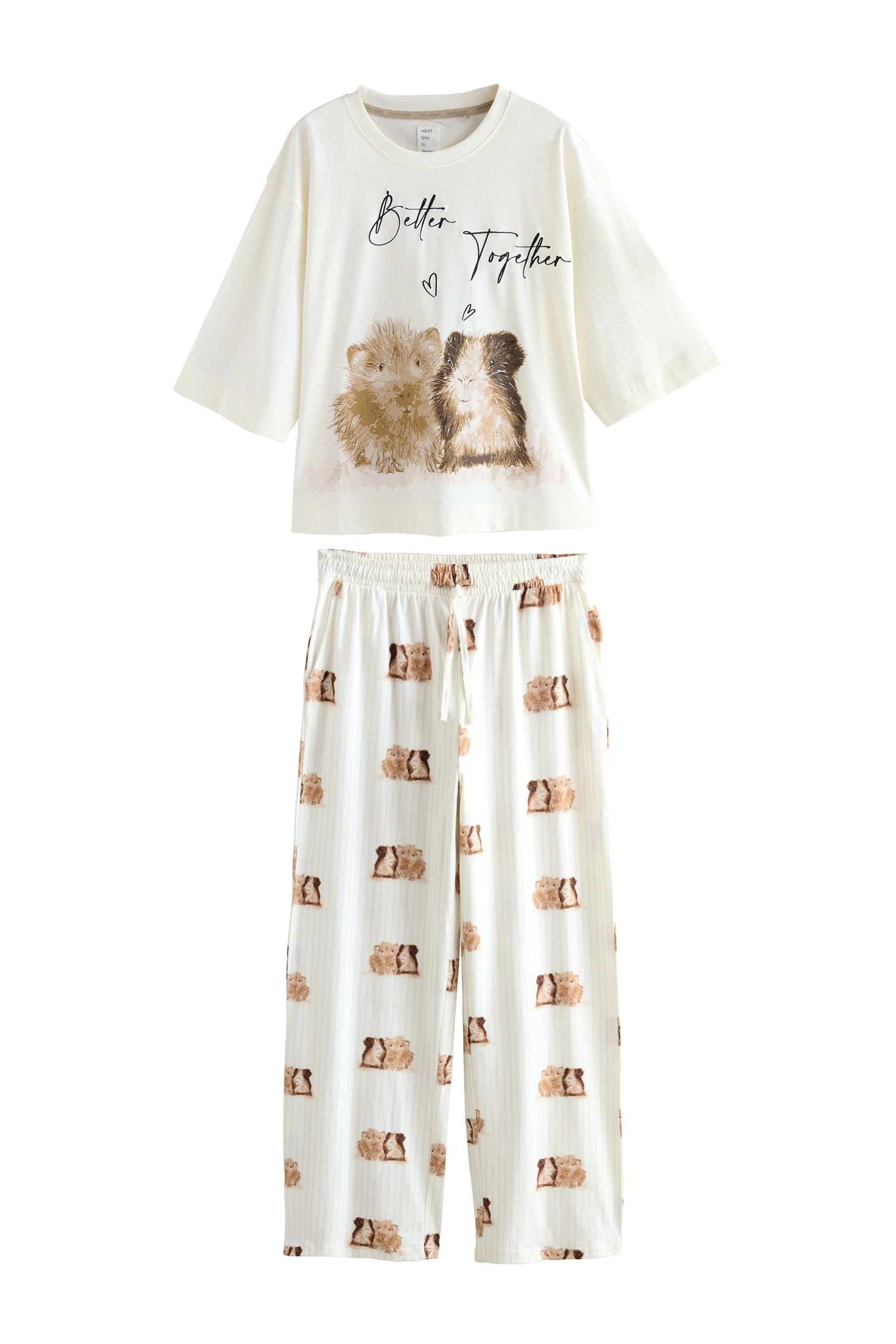 Next Pyjama Kurzärmeliger Baumwoll-Pyjama (2 tlg) günstig online kaufen