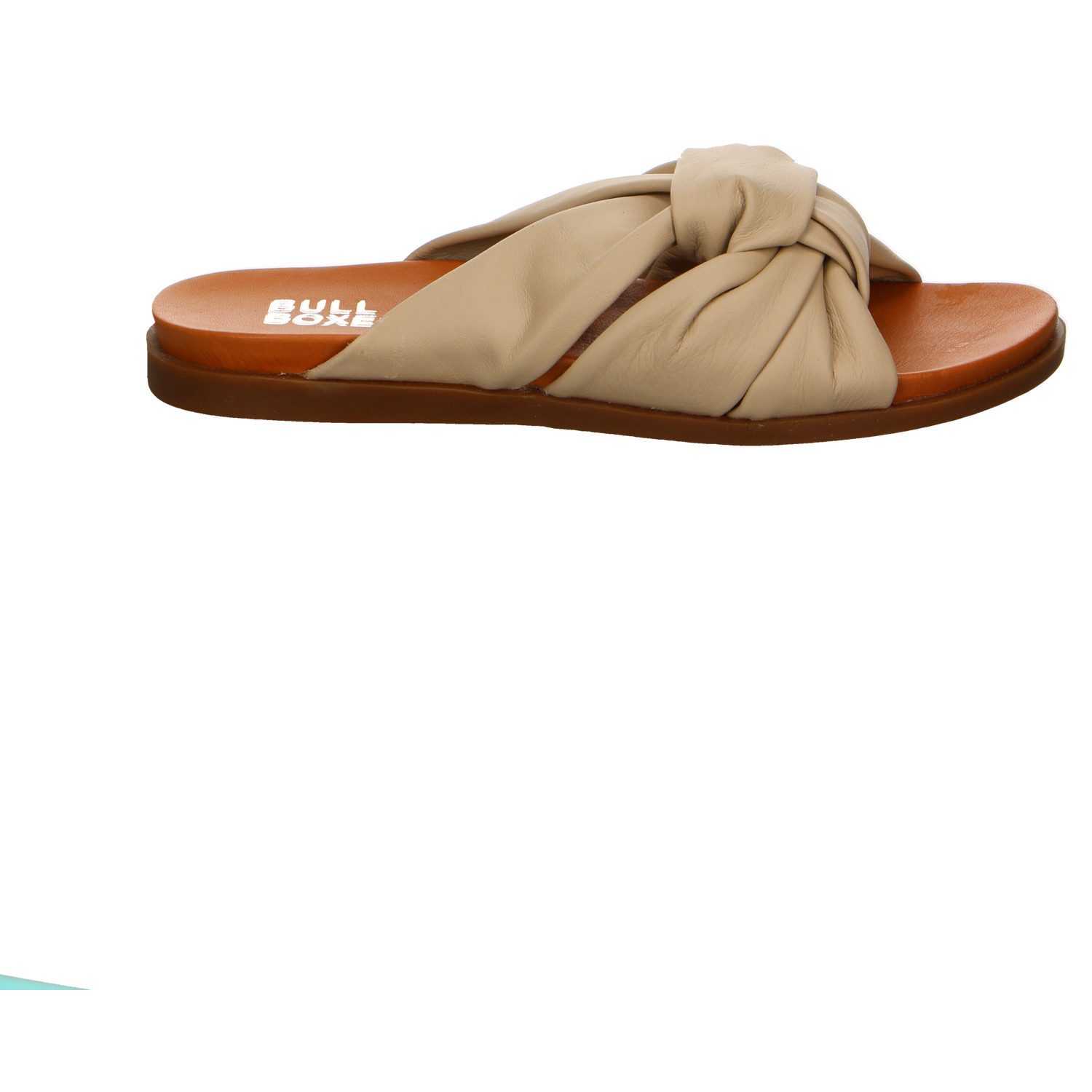 Bullboxer Bullboxer Leder Pantoletten beige Zehentrenner