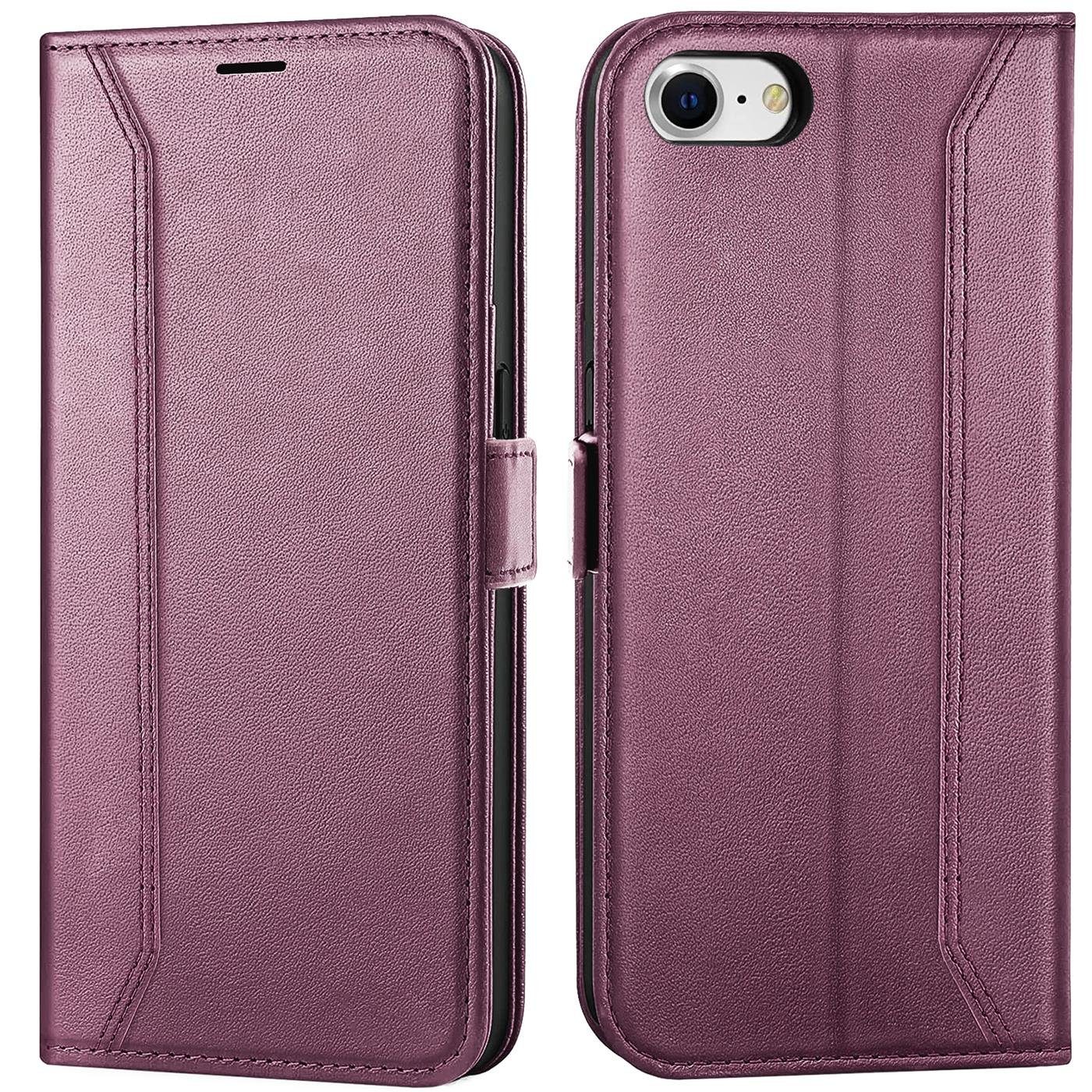 CoolGadget Handyhülle Book Case Elegance Tasche für iPhone SE 2020 2022 4,7 Zoll, Hülle Magnet Etui Klapphülle für iPhone SE, iPhone 7 / 8 Schutzhülle