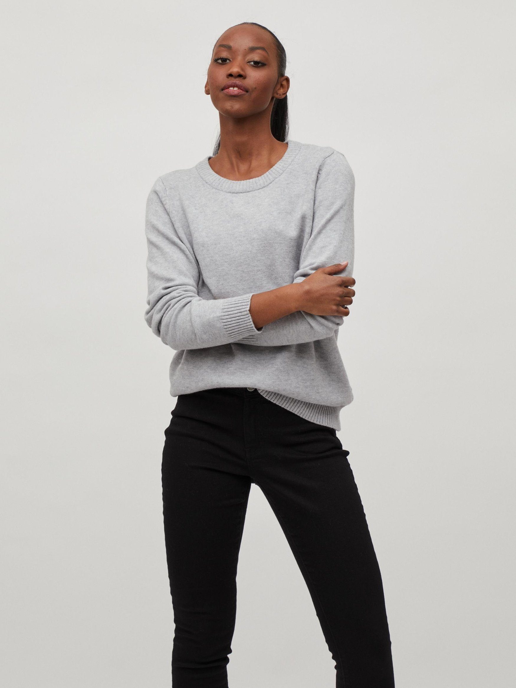 Vila Strickpullover VIRIL O-NECK L/S KNIT günstig online kaufen