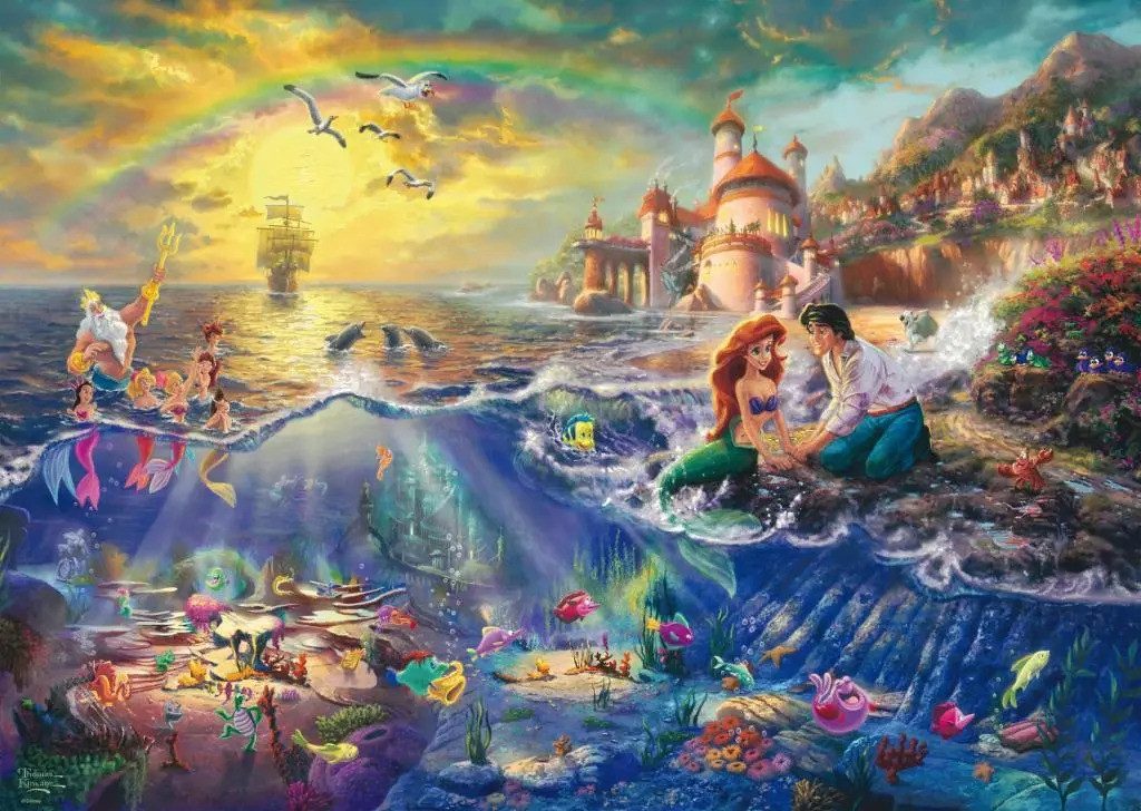 Schmidt Spiele Puzzle Thomas Kinkade, Disney Kleine Meerjungfrau Arielle. 1 günstig online kaufen