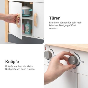 Sweiko Spielküche MDF, Spielküche Holz, Kinderspielküche, Kids Küche Klassisch Für Kinder