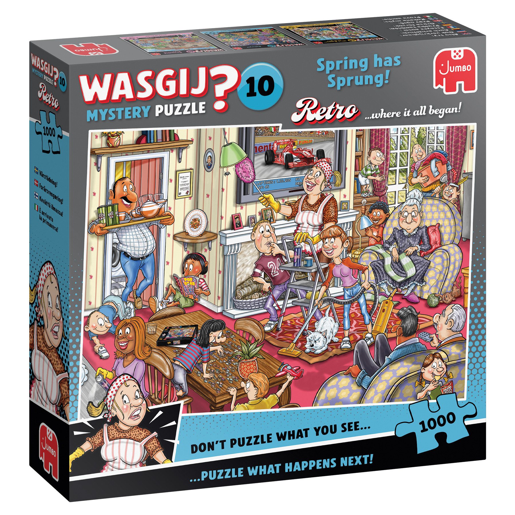 Jumbo Spiele Puzzle Wasgij Mystery Retro 10, Endlich Frühling!, 1000 Teile günstig online kaufen