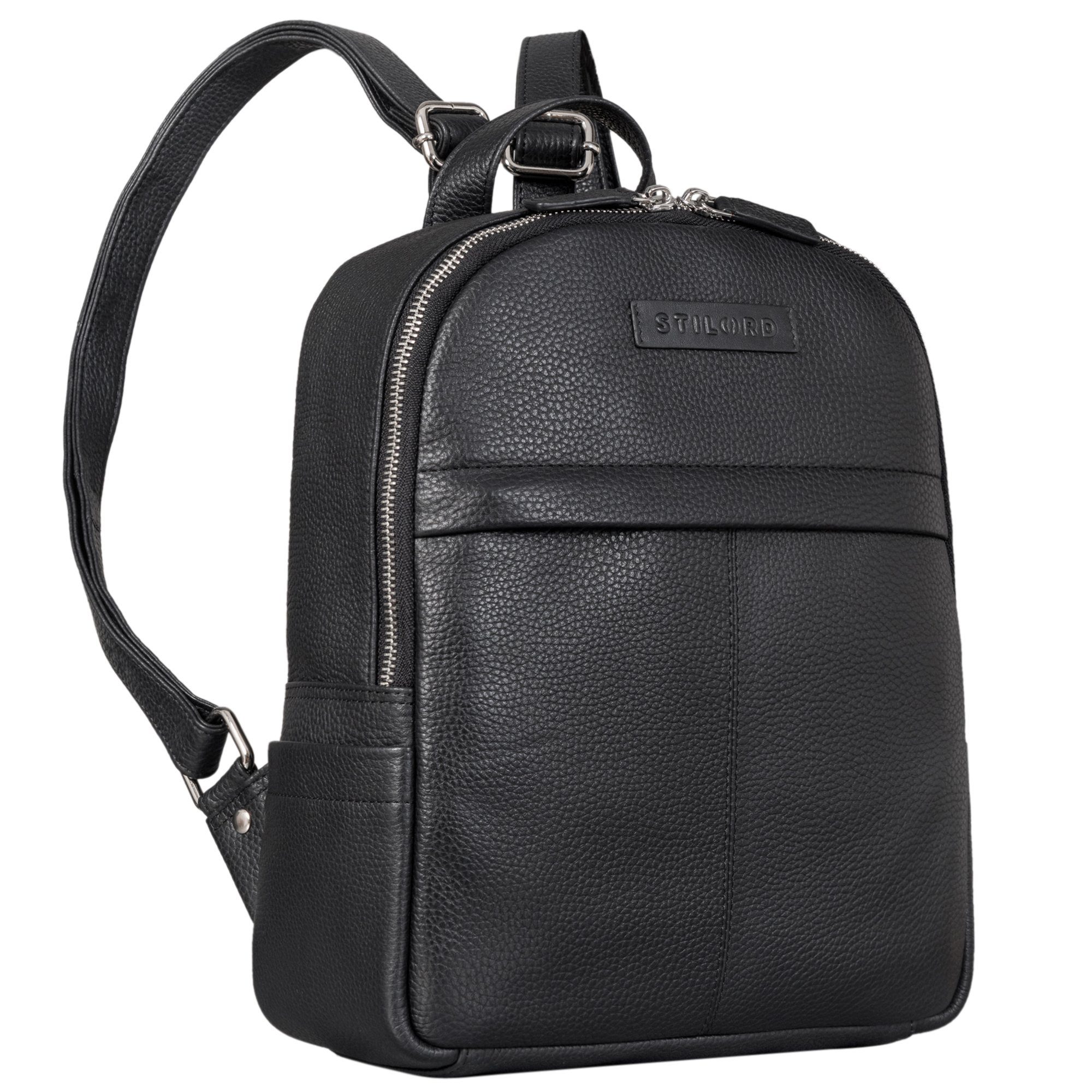 Cityrucksack "Klara" Raffinierter Rucksack Damen Leder Klein