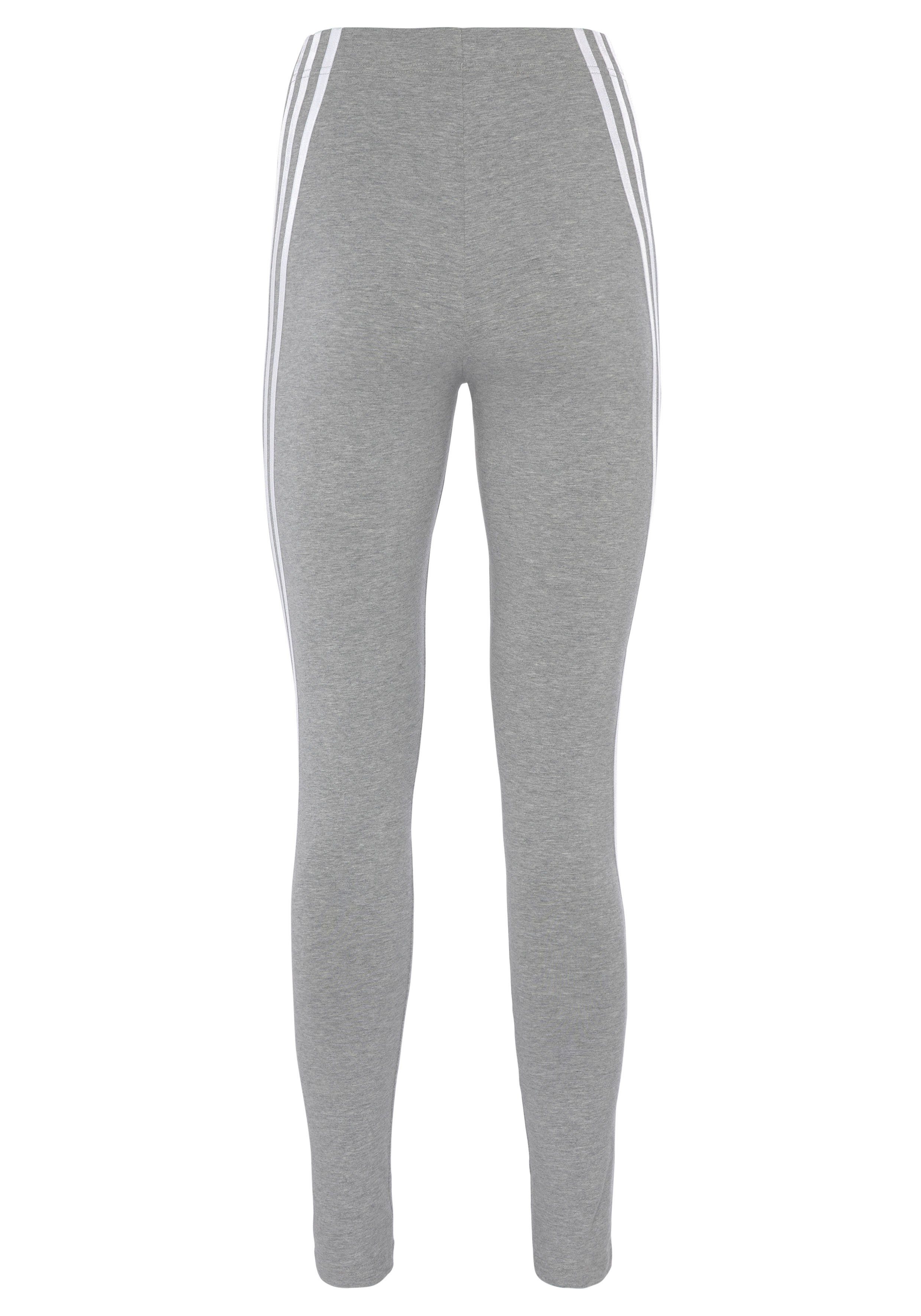 Grey Heather Medium FUTURE ICONS 3-STREIFEN Sportswear Leggings adidas (1-tlg)