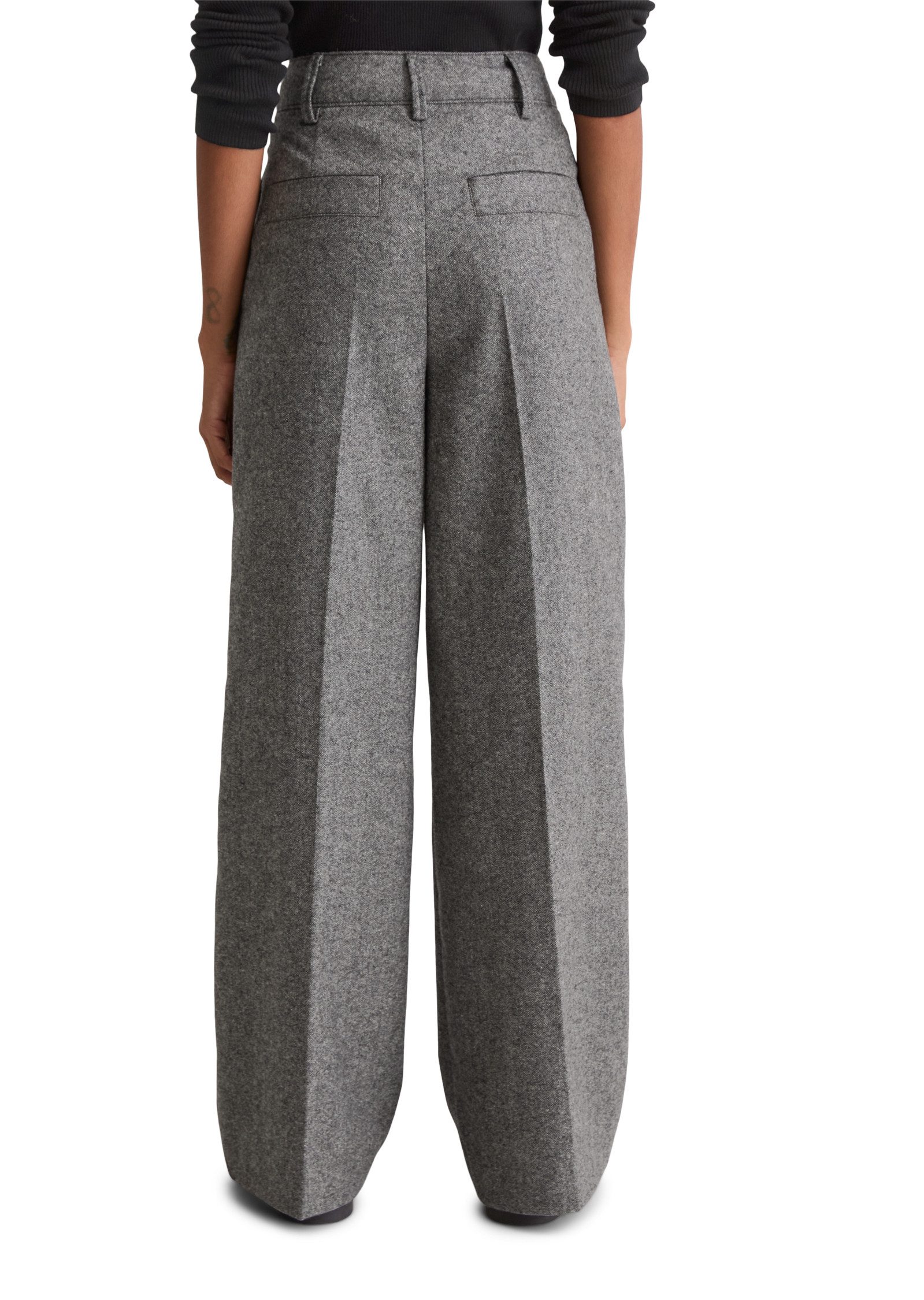 Marc O'Polo Anzughose high waist, wide fit, Wollmischung günstig online kaufen