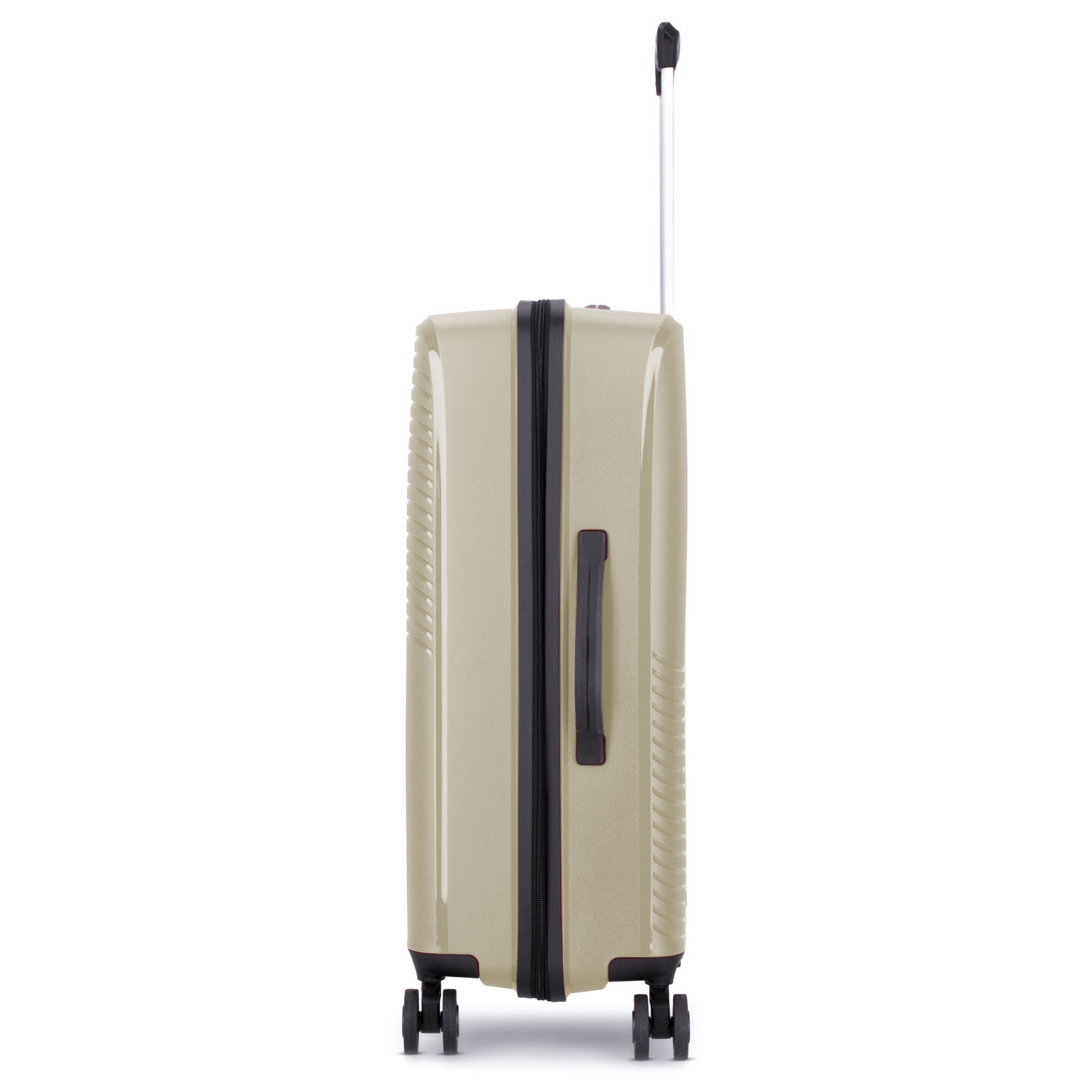 Rollen, Line D&N Travel 4000, Polypropylen Hartschalen-Trolley 4 taupe