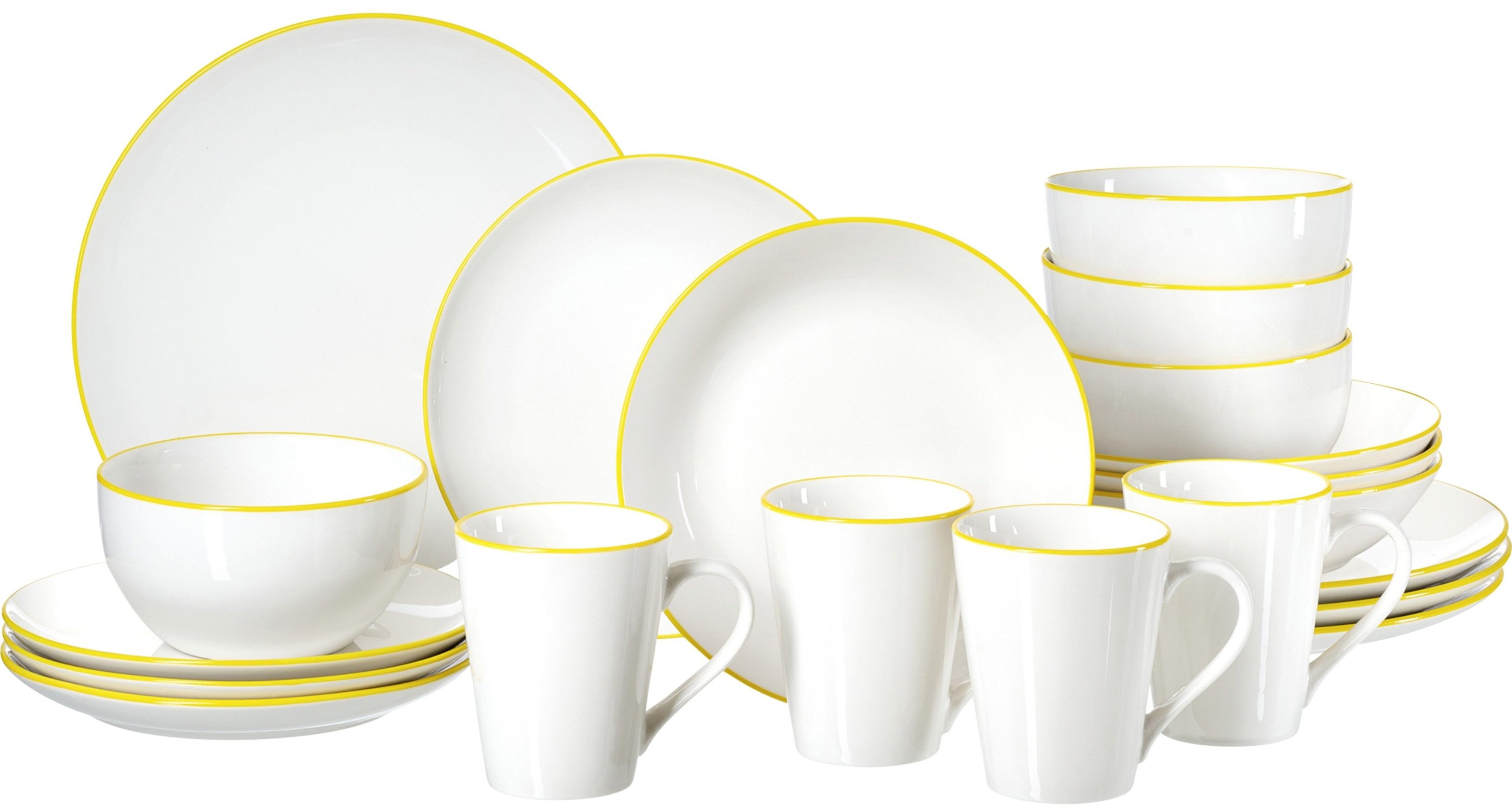 Ritzenhoff & Breker Kombiservice Adela (20-tlg), 4 Personen, Porzellan, aus Porzellan für 4 Personen