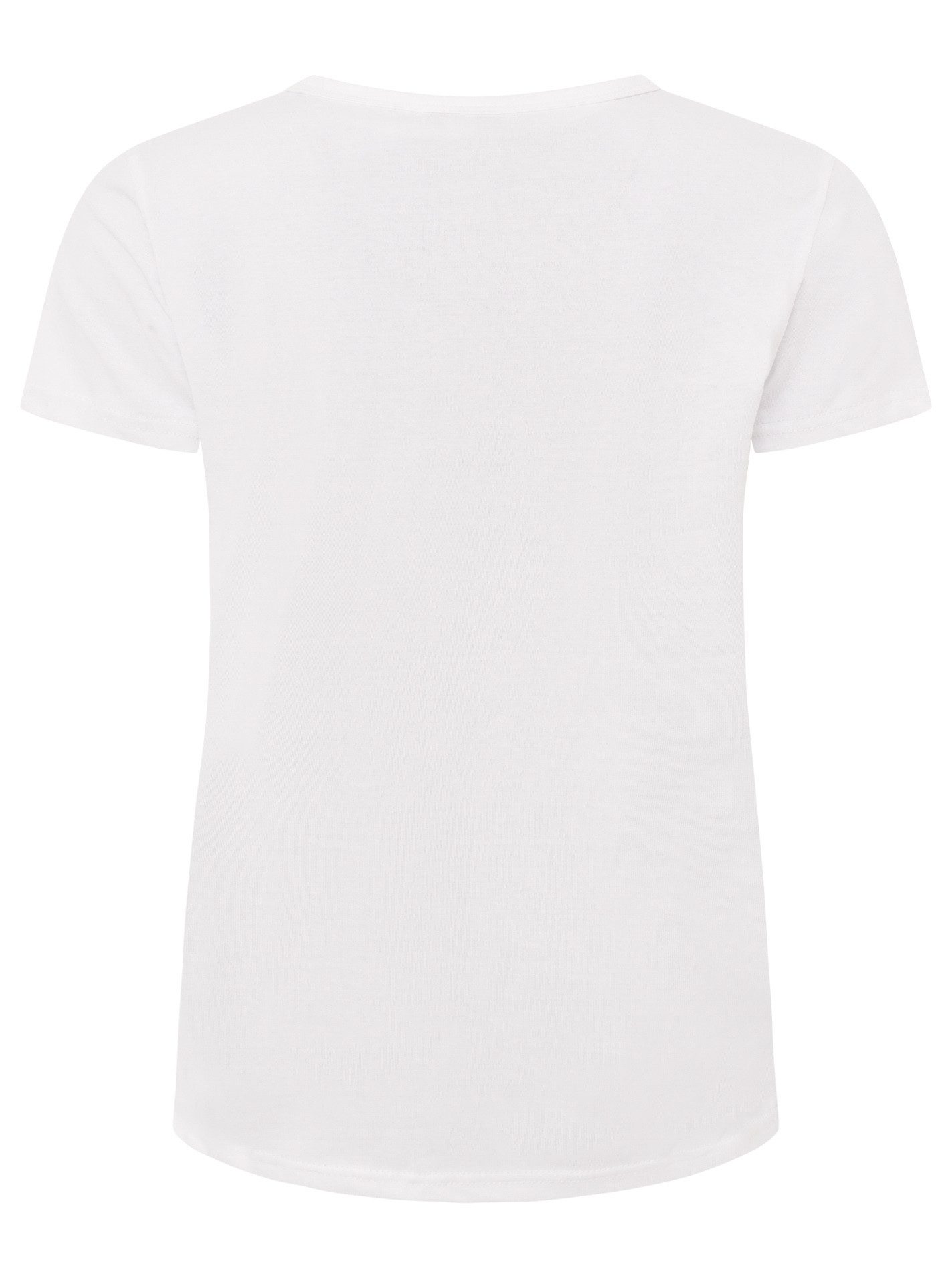 Zwillingsherz T-Shirt "Smile" Farbenfrohe runde Stickerei, Rundhals, kurzarm