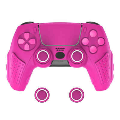 Tadow Silikonhülle für PS5 Gamepad, kabellose Gamepad-Ersatzhülle PlayStation 5-Controller (Silikonhülle Aufkleber-Set)