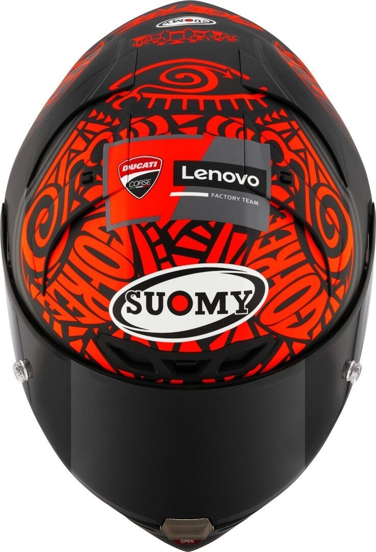 Suomy Motorradhelm S1-XR GP Bagnaia Replica 2024 Helm, Notfallsystem-Polsterung (EQRS)