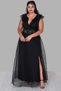 Modabout Abendkleid Langes Maxikleid Sommerkleid für große Größen- NELB0588D5152SYH (1-tlg)