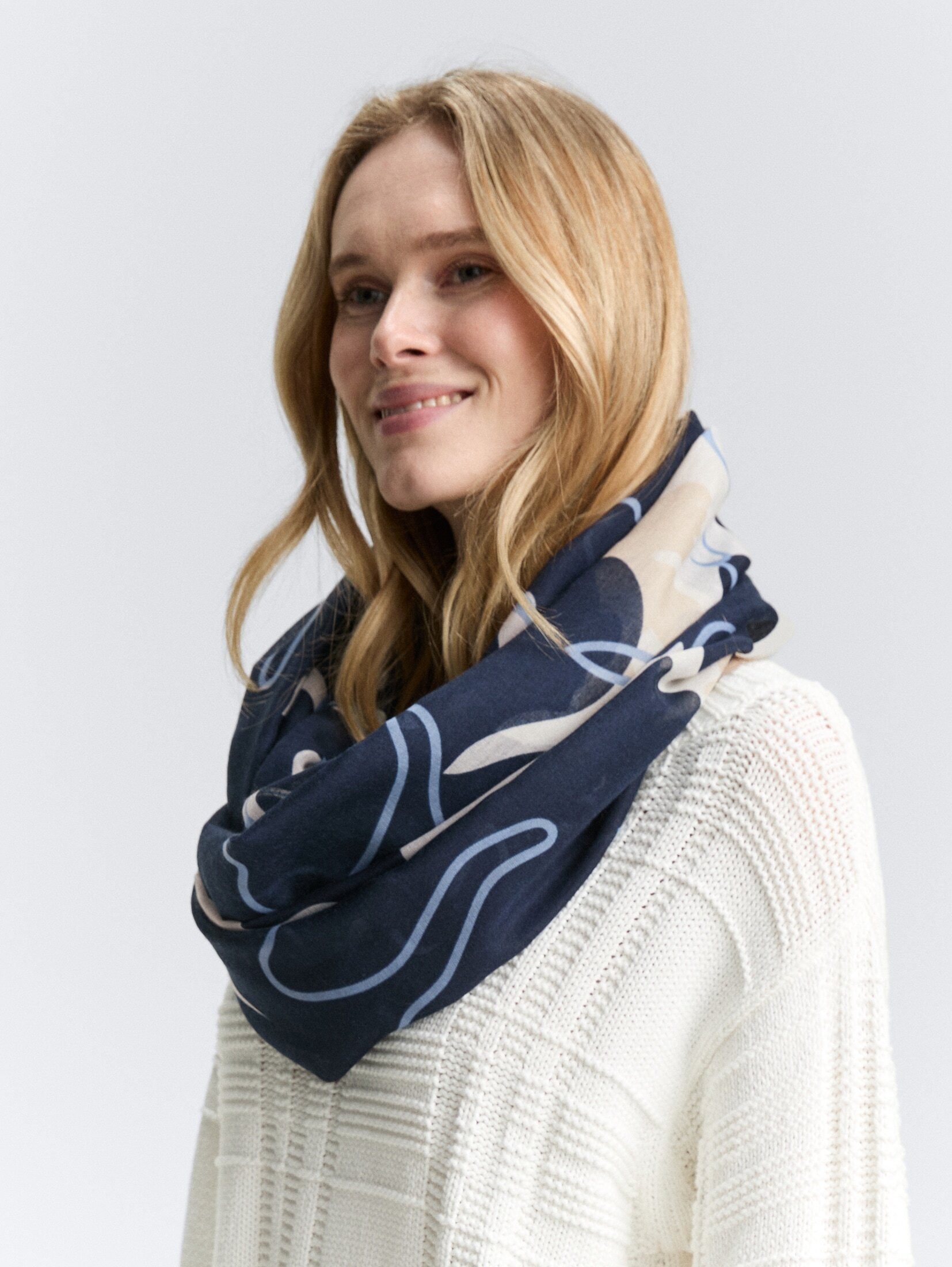 TOM TAILOR Loop Accessoire, Loop-Schal mit Muster