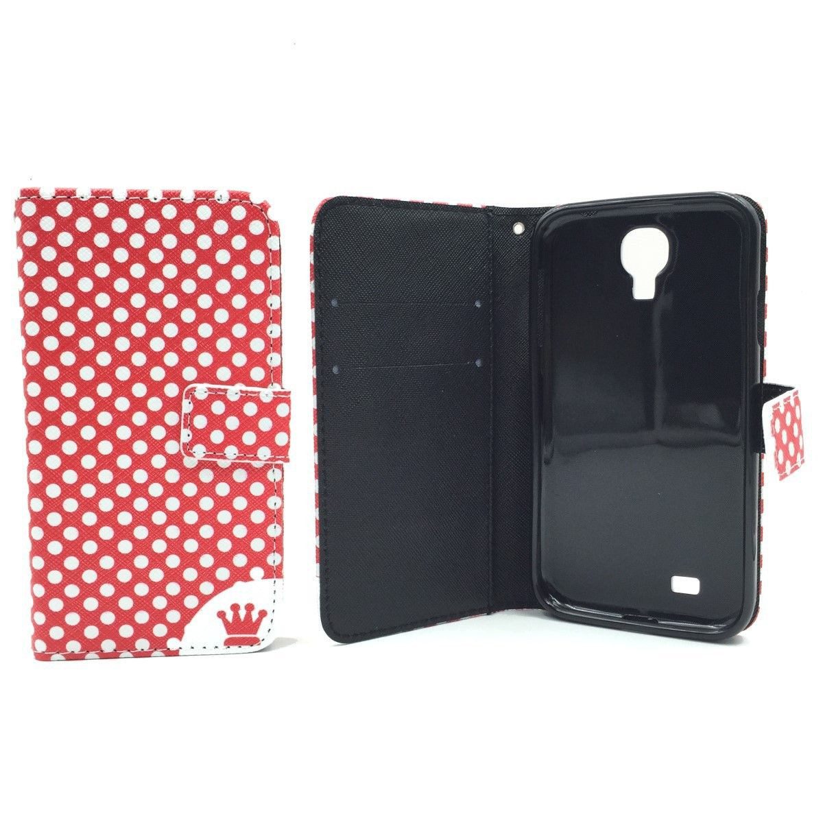 König Design Handyhülle Samsung Galaxy S4, Samsung Galaxy S4 Handyhülle Bookcover Rot