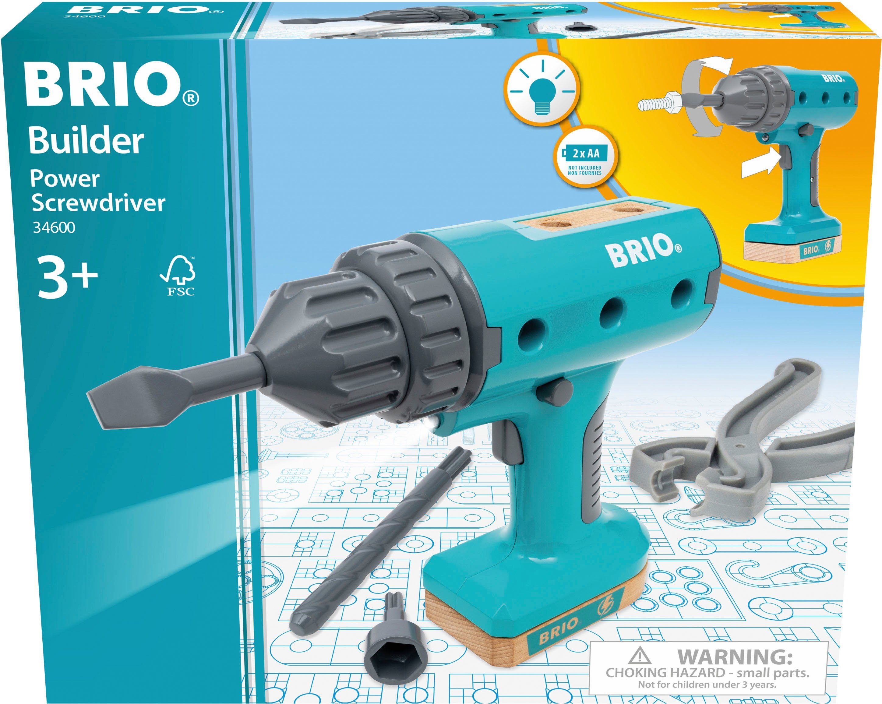 BRIO® Kinder-Akkuschrauber Builder Akkuschrauber