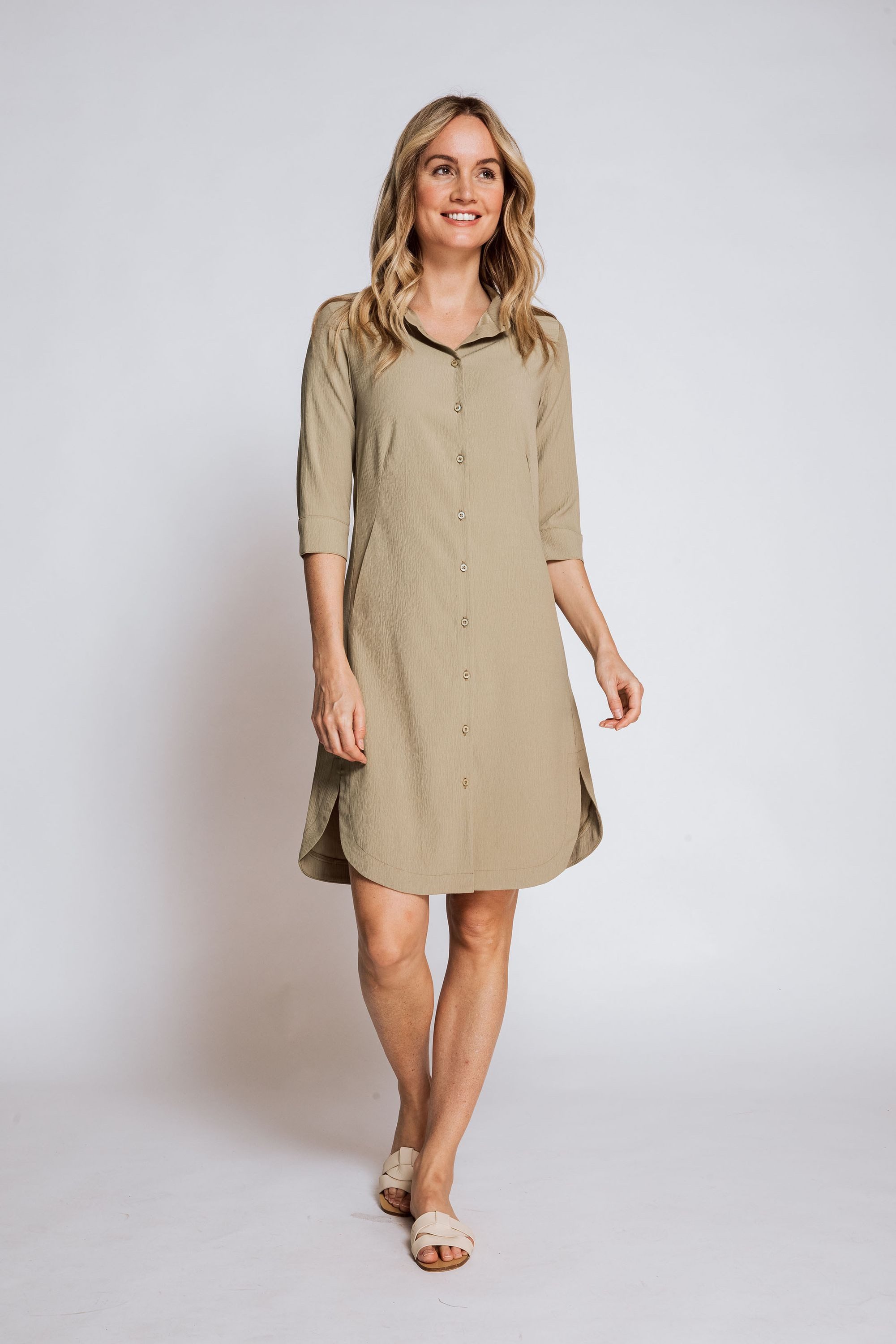 Zhrill Shirtkleid Blusenkleid ZHHEYLAY Grün (0-tlg) günstig online kaufen