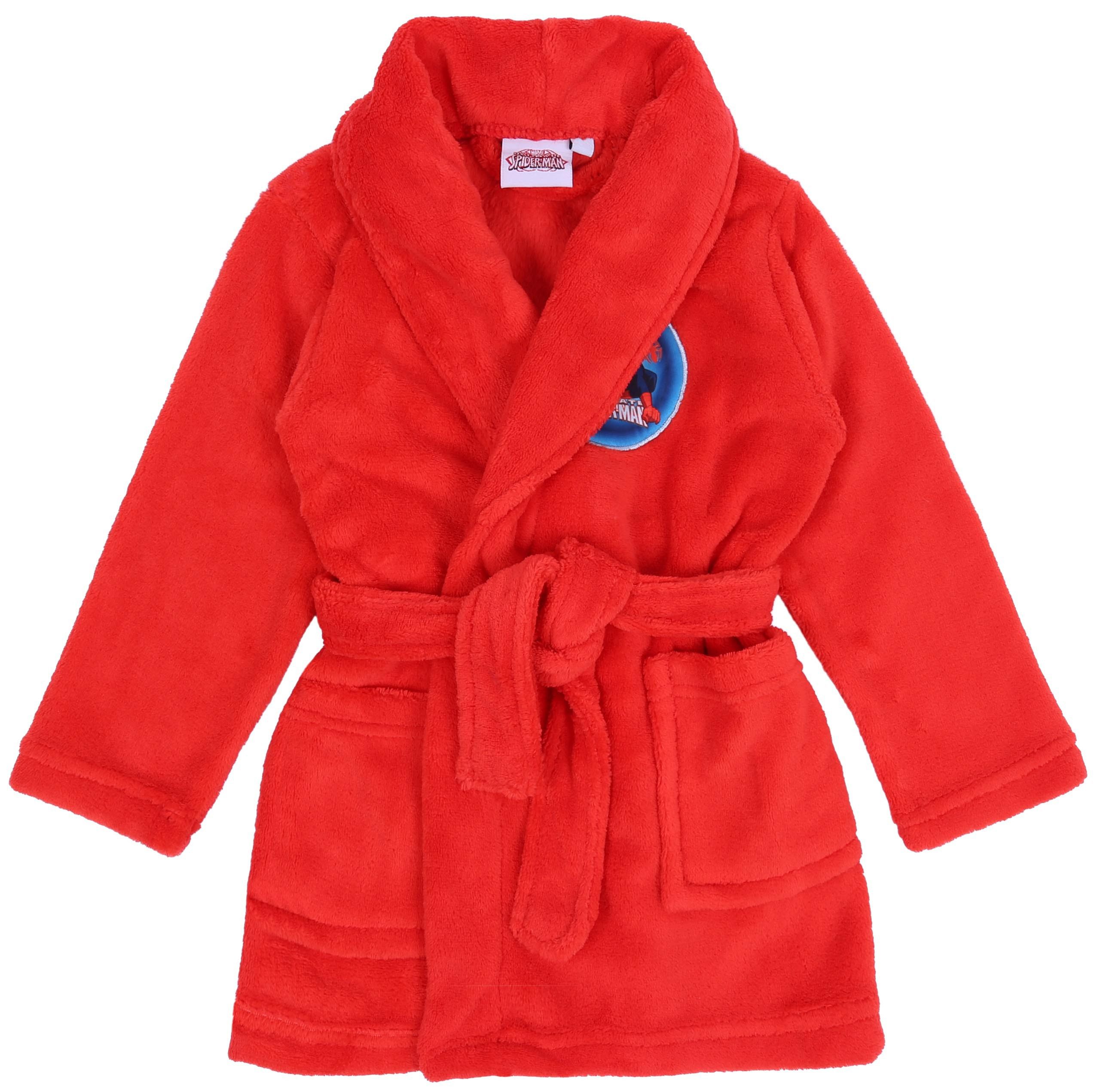 Sarcia.eu Kinderbademantel Roter Bademantel Spiderman MARVEL 2-3 Jahre