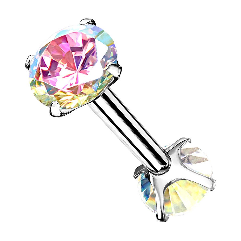 Taffstyle Piercing-Set Tragus Daith Piercing Zirkonia Kristallen Innengewin günstig online kaufen