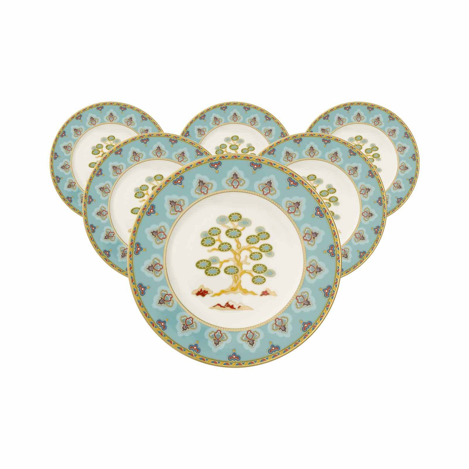 Villeroy & Boch Brotteller Samarkand Aquamarin Brotteller ø 16,4 cm 6er Set, (6 St)