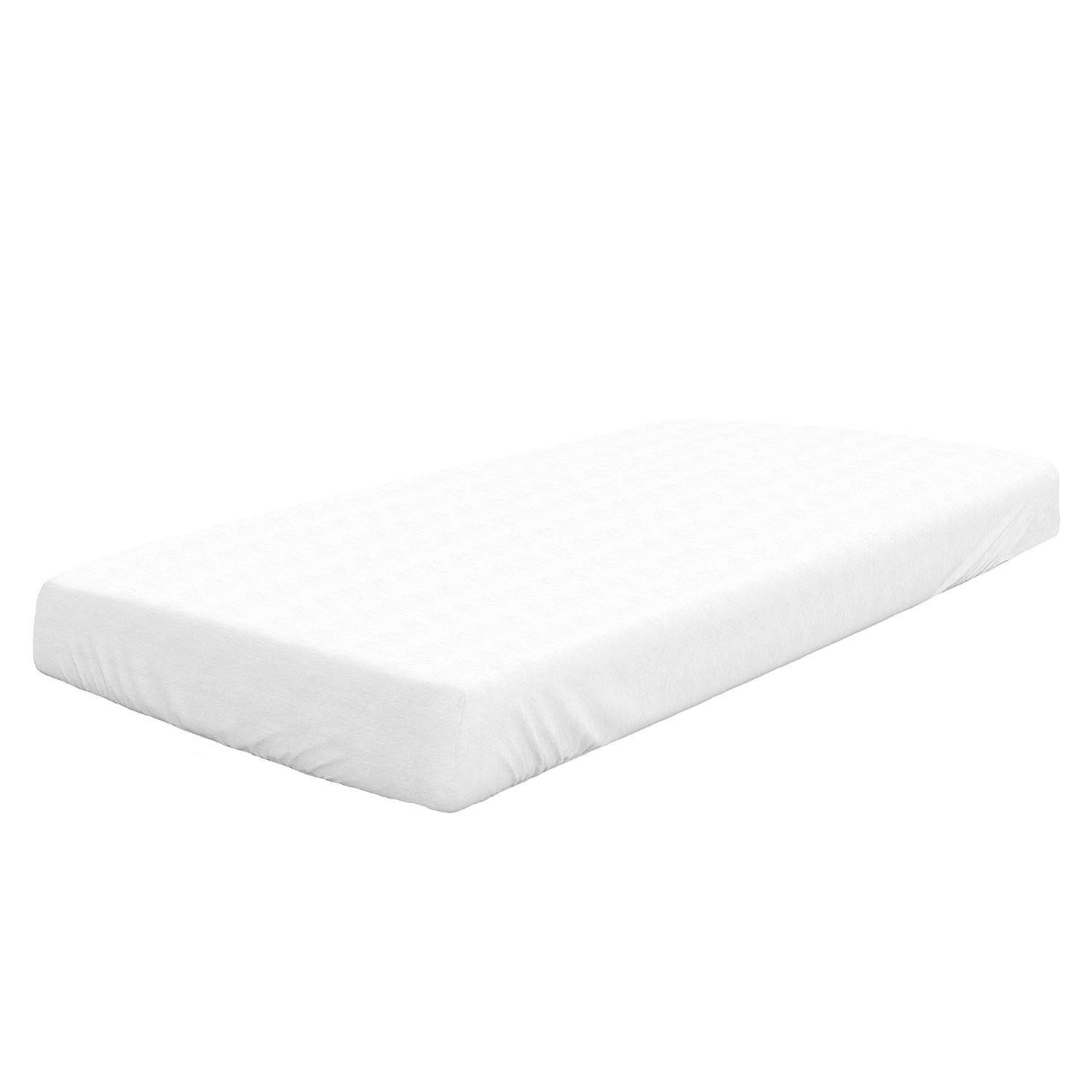 Wülfing Spannbettlaken Spannbetttuch DIANA, 140x200 cm, Weiß, Baumwolle, Feinbiber, Gummizug: rundum, (1 Stück), elastisch rundum