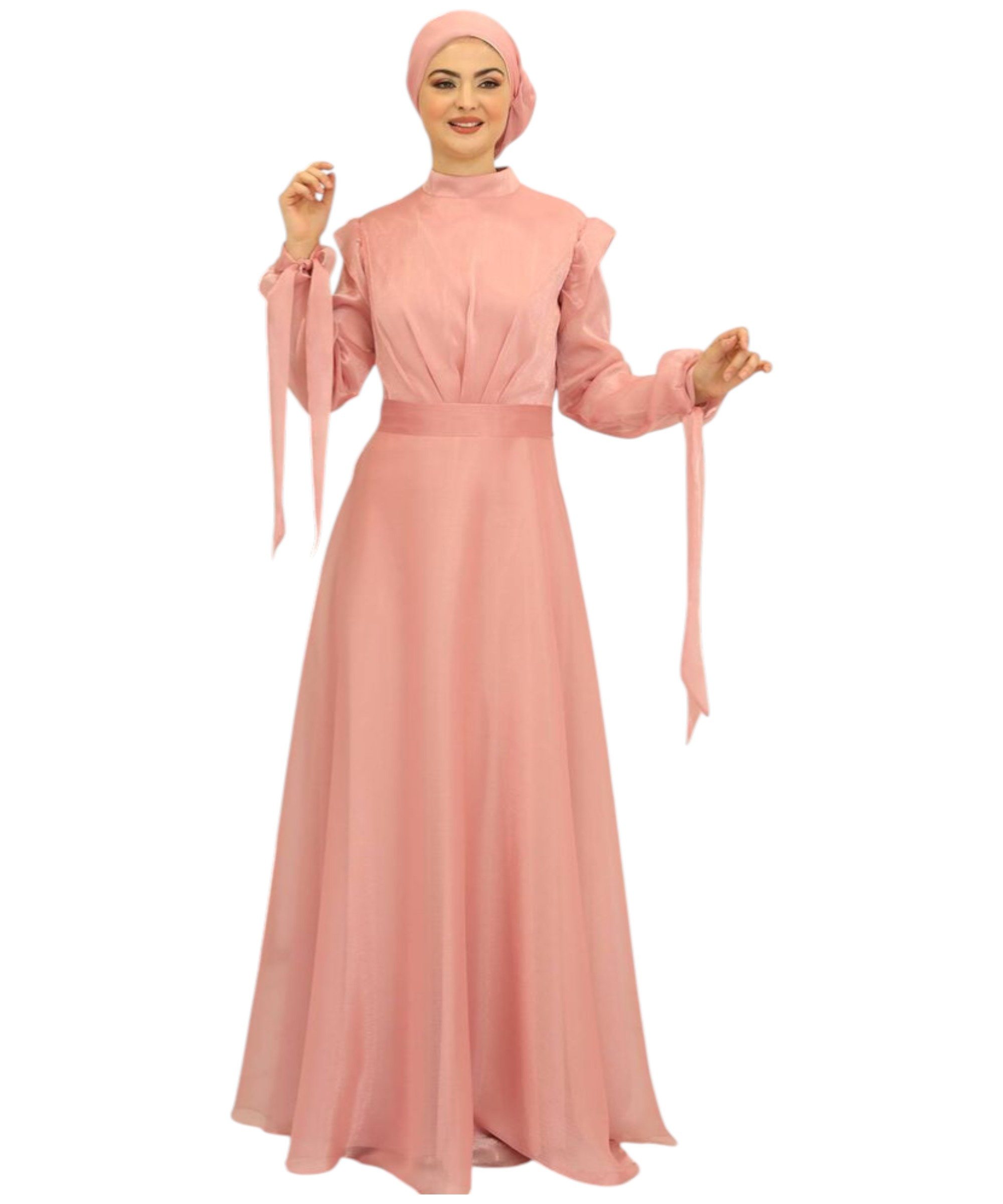 Abendkleid Elegantes Damen Hijab Maxikleid - Modest Fashion