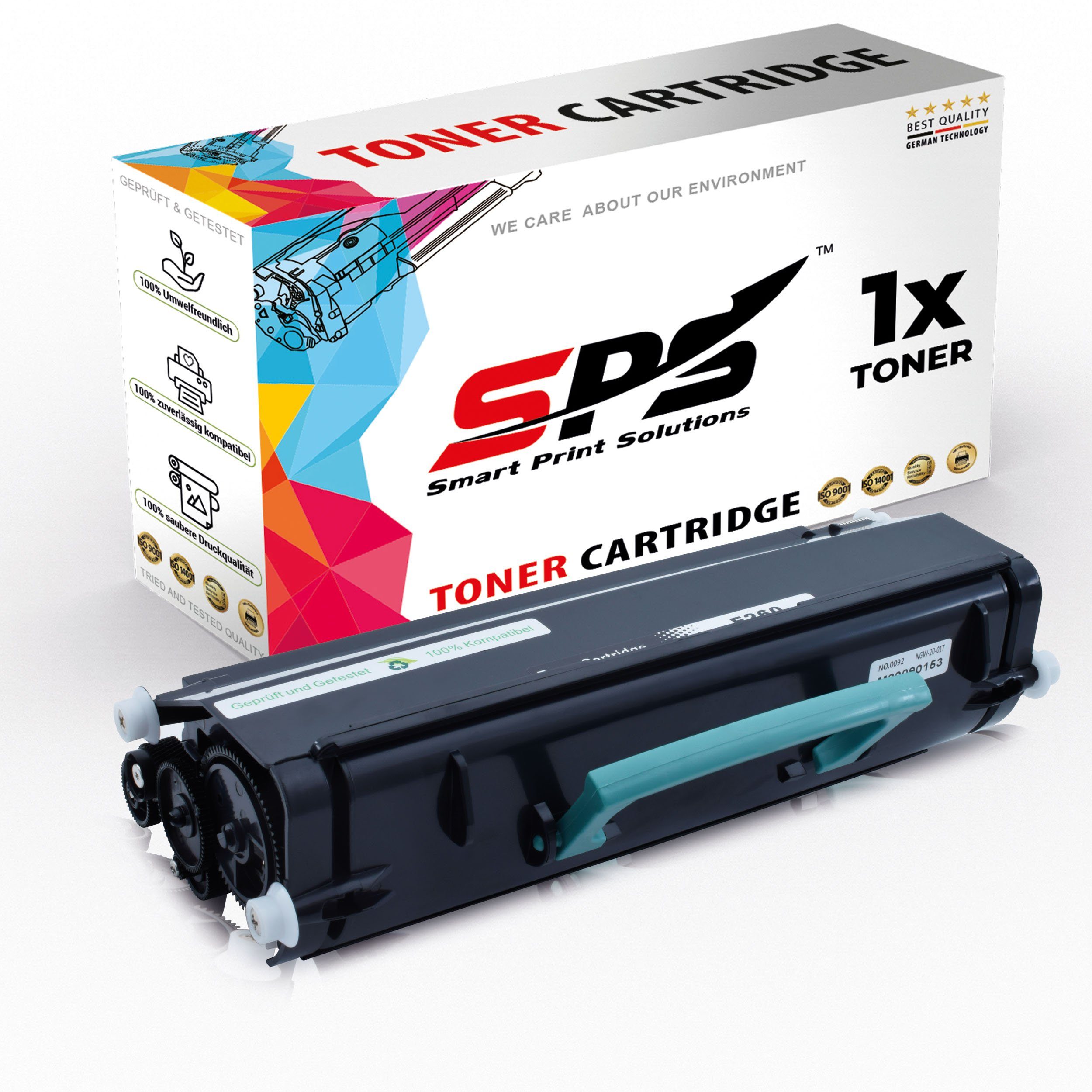 SPS Tonerkartusche Kompatibel für Lexmark E 462 (E260A21E) Toner-Kart, (1er Pack, 1x Toner)