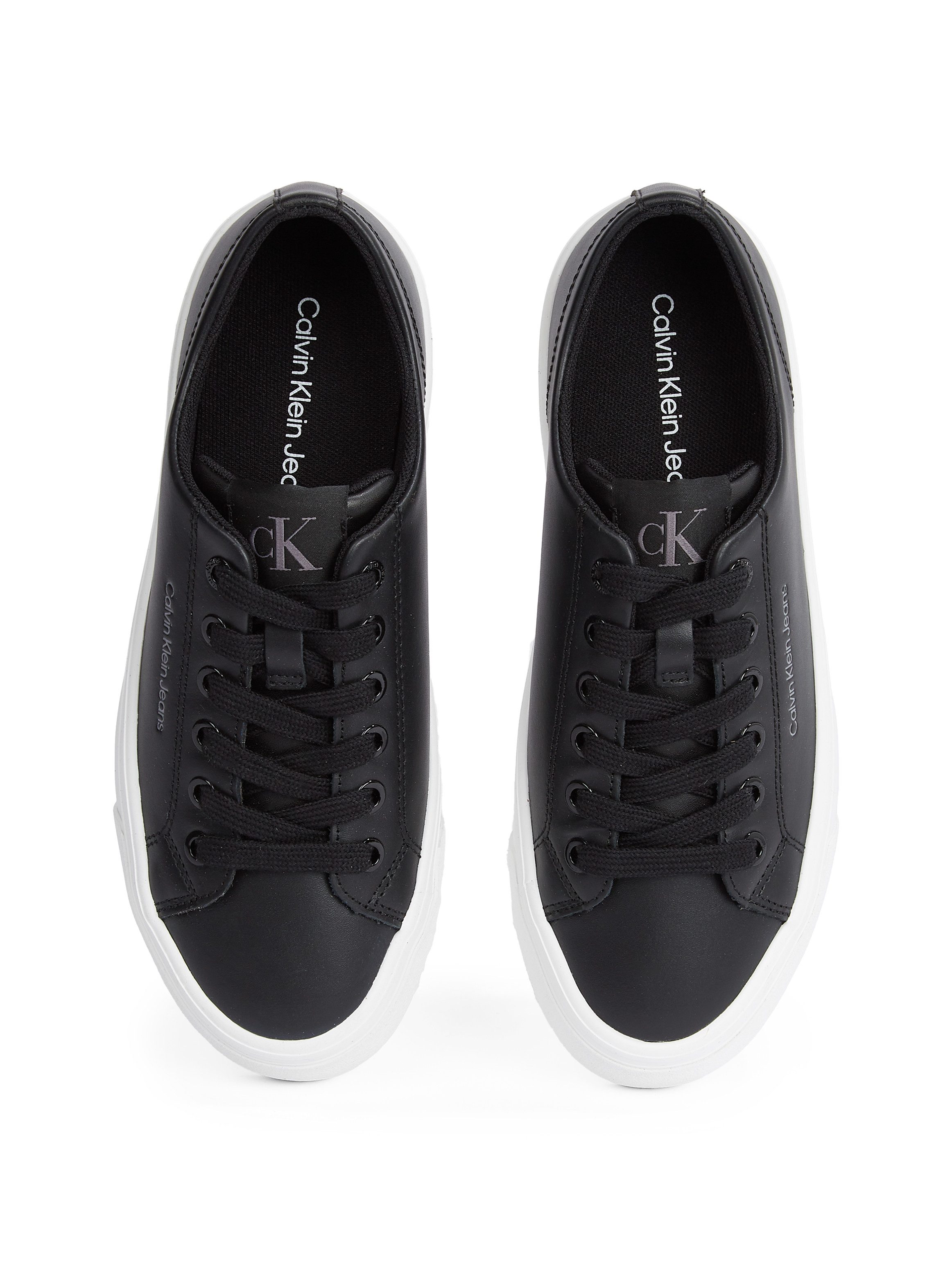 Calvin Klein Jeans VULC FLATFORM LOW MG LTH Plateausneaker, Schnürschuh, Ha günstig online kaufen