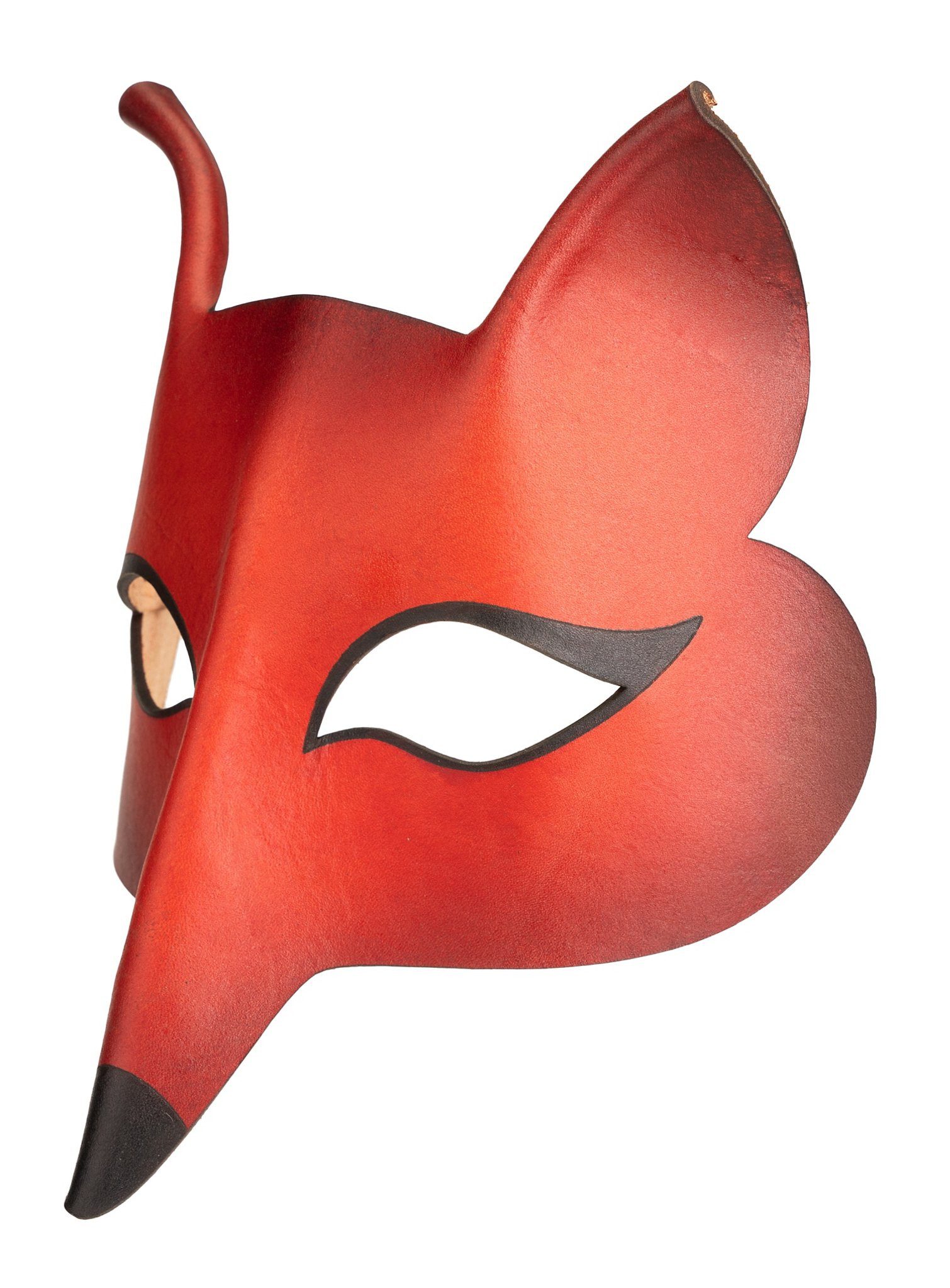 Andracor Verkleidungsmaske Volpe Femmina de cuoio, Elegante venezianische Fuchsmaske für besonders ausgefuchste Partygä