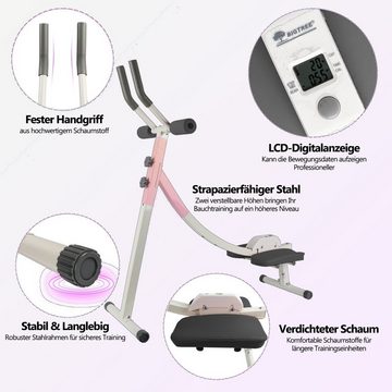 KAHOO Heimtrainer Klappbarer Fahrradtrainer mit LDC-Display, Fitnessgerät