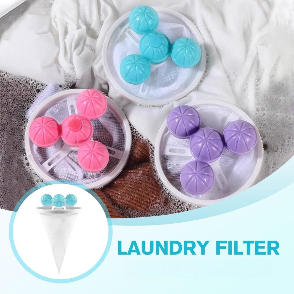 FOUORTUNATE-BEE Wäschekugel Waschmaschinen Filterbeutel Fusselbälle Tierhaar Entferner Set, Wäsche Fusselentferner für Kleidung Decken Haustiere Waschmaschine