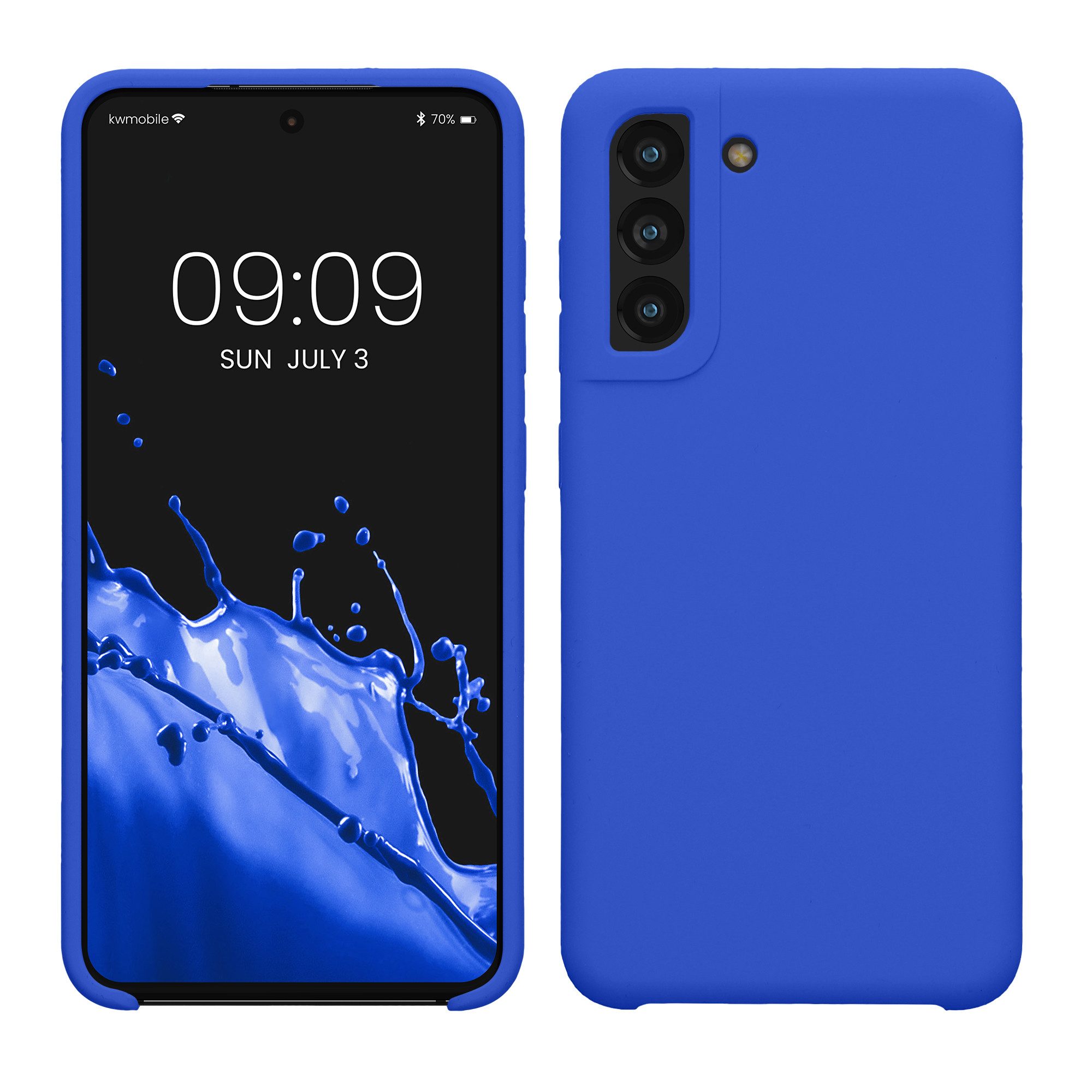 kwmobile Handyhülle Handyhülle für Samsung Galaxy S21 FE Hülle, Weiches Handy Silikon Case - Schutzhülle Cover