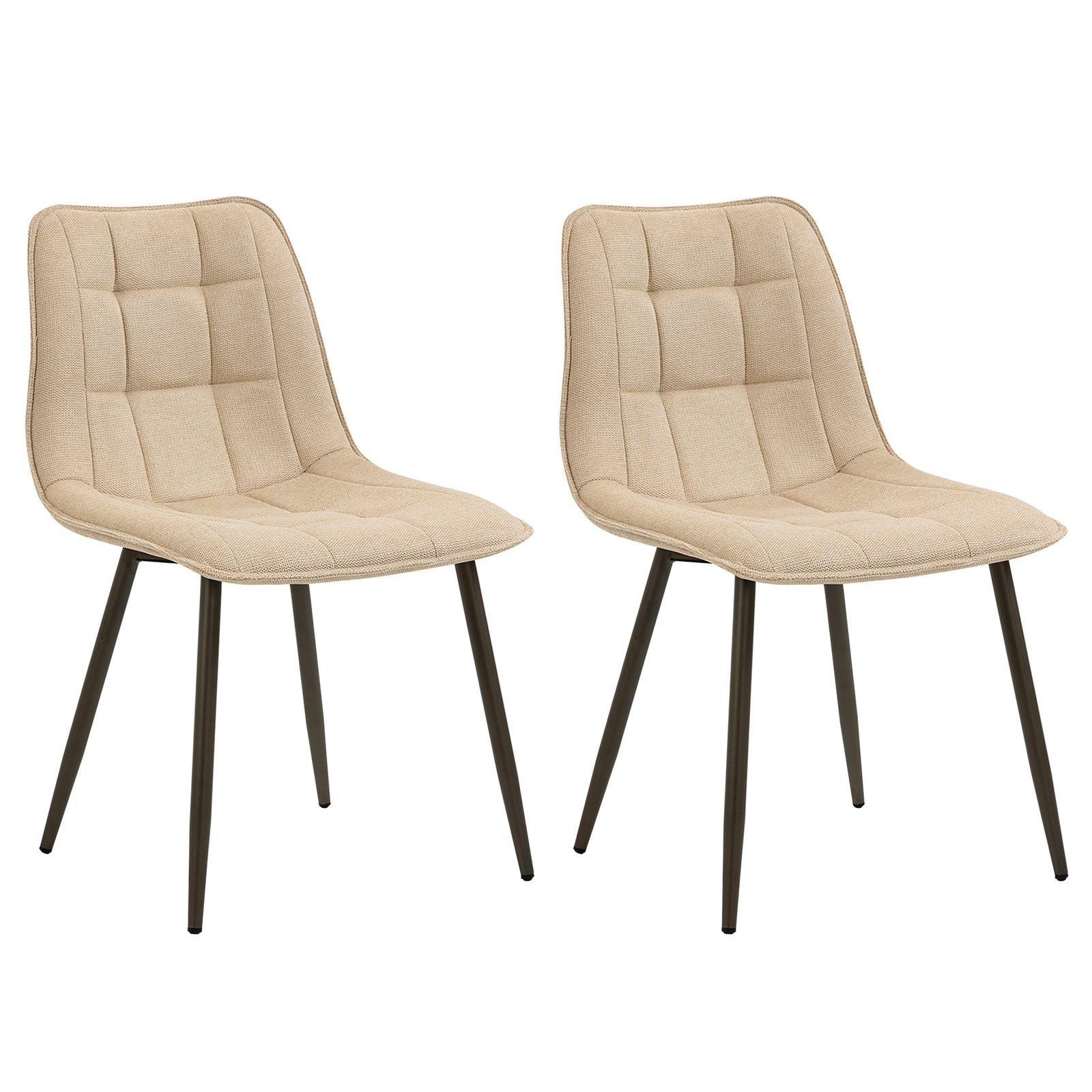 CARO-Möbel Esszimmerstuhl MALAGA (2 St), Küchenstuhl günstig online kaufen