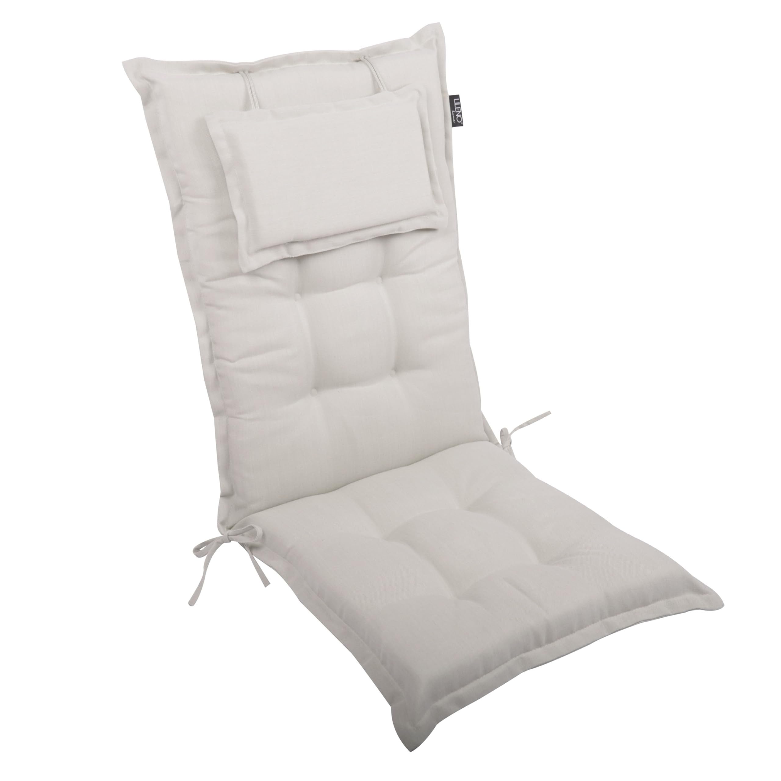 LILENO HOME Hochlehnerauflage Gartenstuhl Auflage, bequeme Sitzauflage für Gartenmöbel, Stuhlkissen, (1 St., 1er Set), Polsterauflage Natur Y, Sitzpolster für Klappstühle
