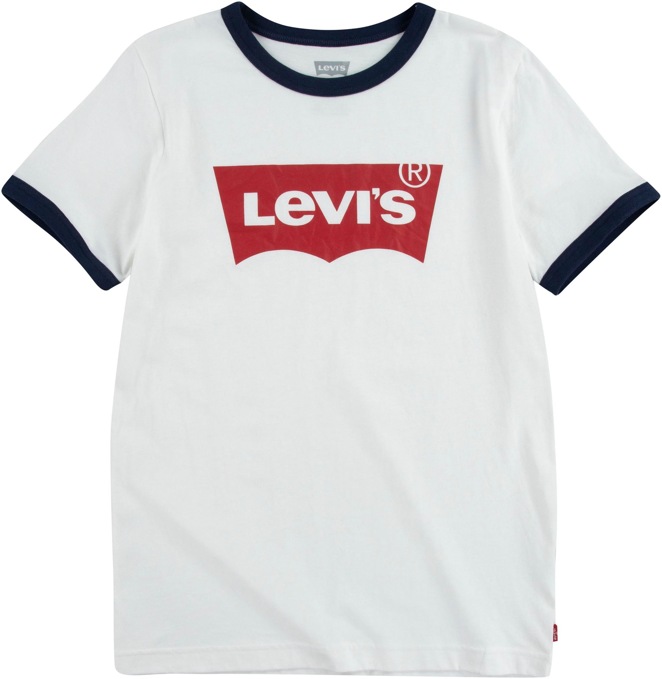 for BOYS Levi's® Kids T-Shirt TEE BATWING RINGER weiß