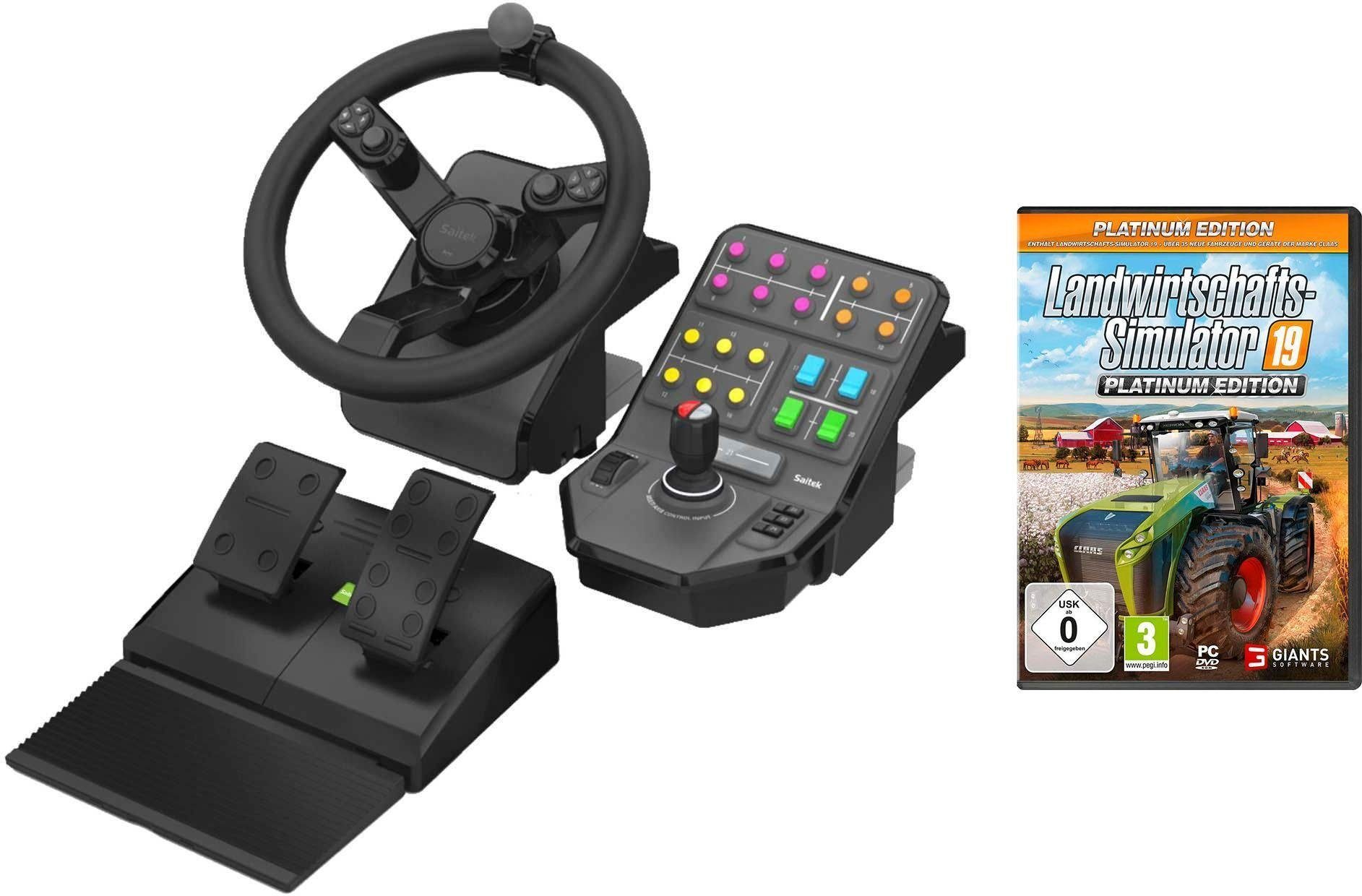 Logitech G G Saitek Farm Sim Controller Gaming-Controller (inkl.  Landwirtschaftssimulator 2019 Platinum Ed)