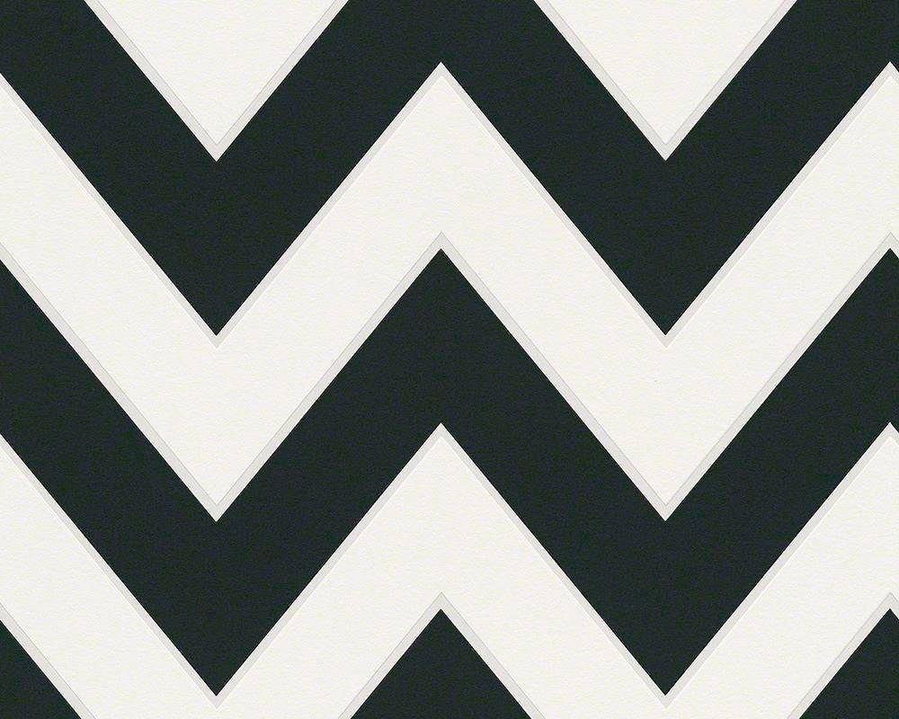 A.S. Création living walls Vliestapete Black & White, geometrisch, grafisch, Modern Tapete Geometrisch schwarz/weiß