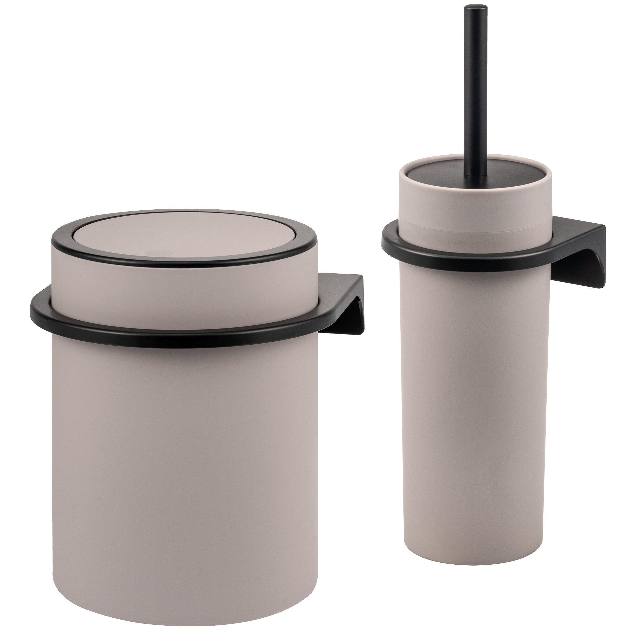 bremermann Badaccessoire-Set 2tlg. Bad-Set SAVONA Softtouch inkl. Wandhalterung, 2 tlg.