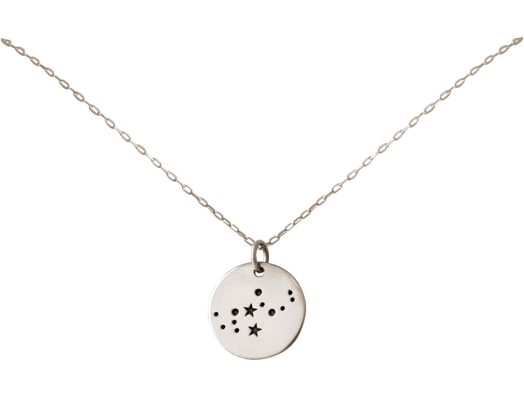 Horoskop Jungfrau 925 Silber Sternzeichen 3D Anhänger Virgo Fantasie Halskette 