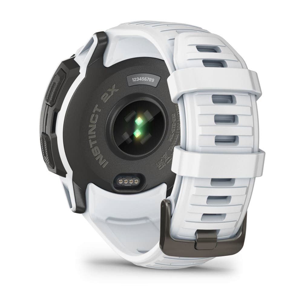 Instinct Weiß Zoll, | Proprietär) 2X (2,8 cm/1,1 Weiß Smartwatch Solar Garmin
