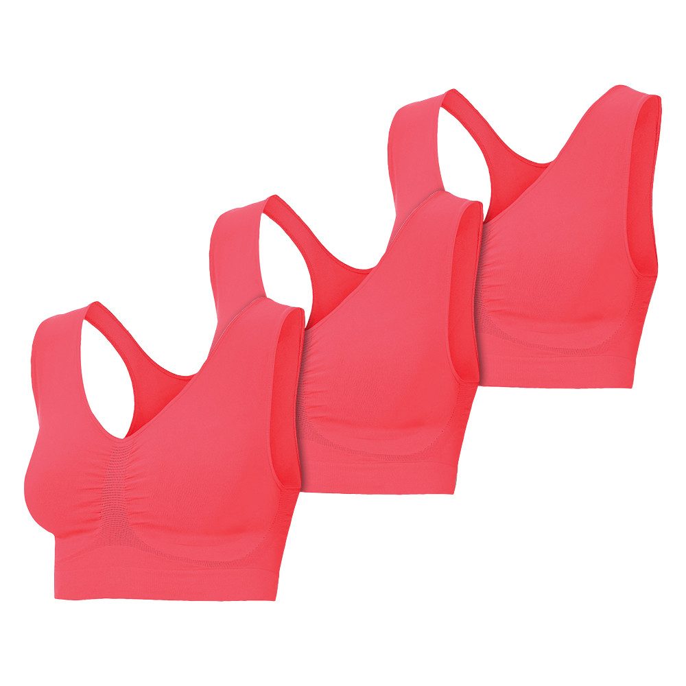 Patsy & Lou Sport-BH (Set, 3er-Pack) superweich und ultraleicht, feuchtigkeitsregulierend