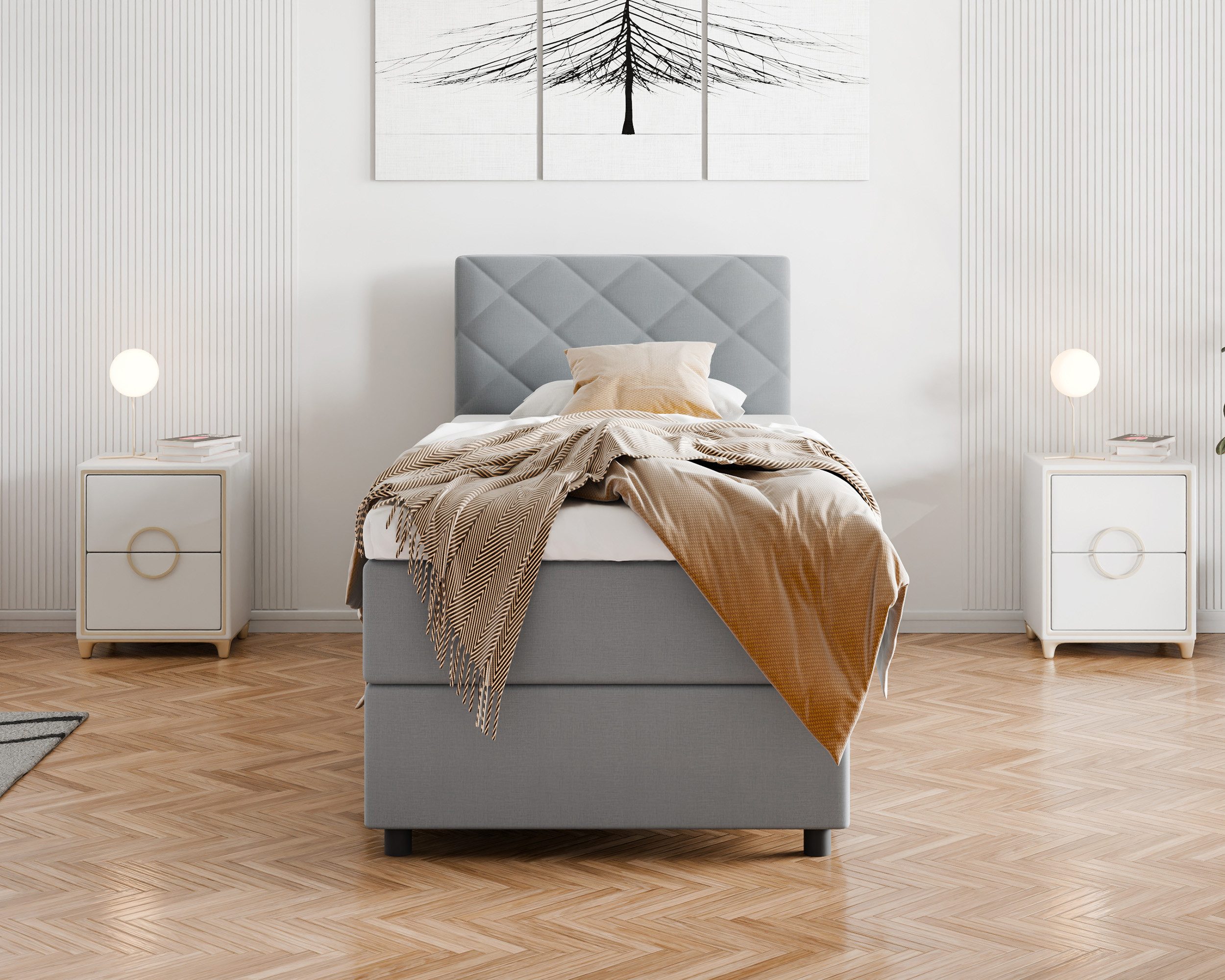 Homesy Boxbett DIAMARO, Stilvolles Design – zeitlose Eleganz