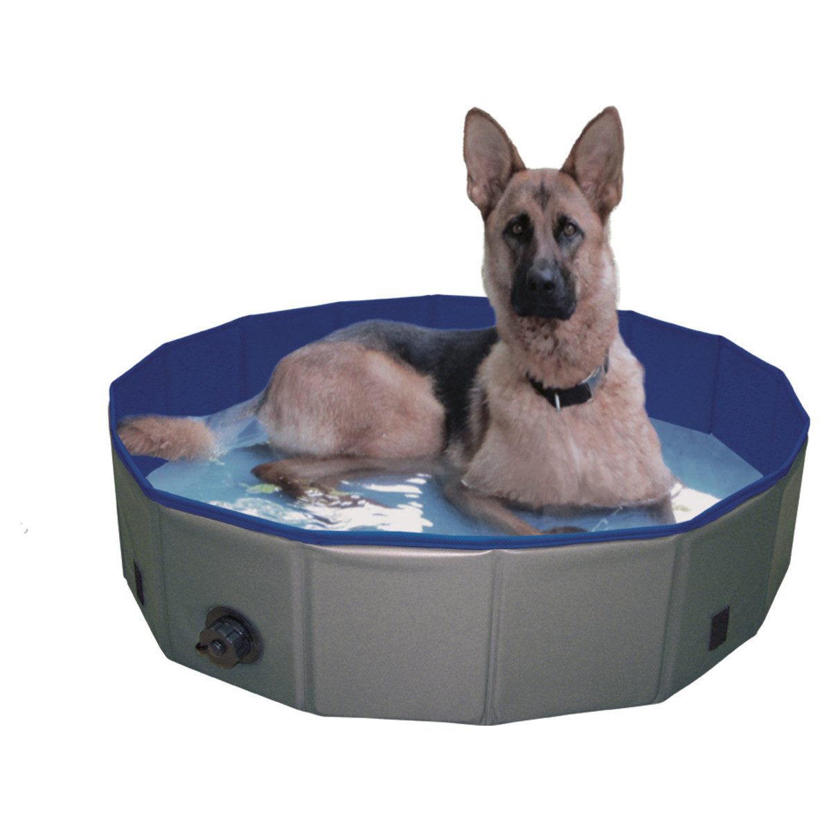 Nobby Hundepool Hundepool inkl. Abdeckung grau/blau