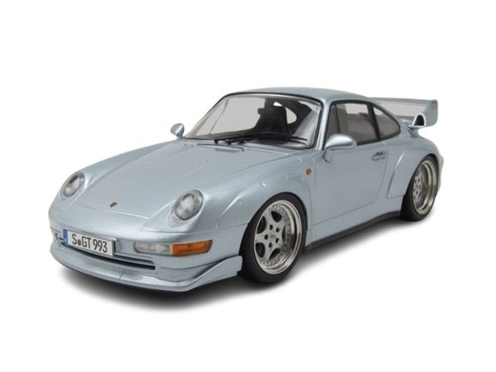 KK Scale Modellauto Porsche 911 (993) GT2 Speedline Felgen 1996 silber, Maßstab 1:18