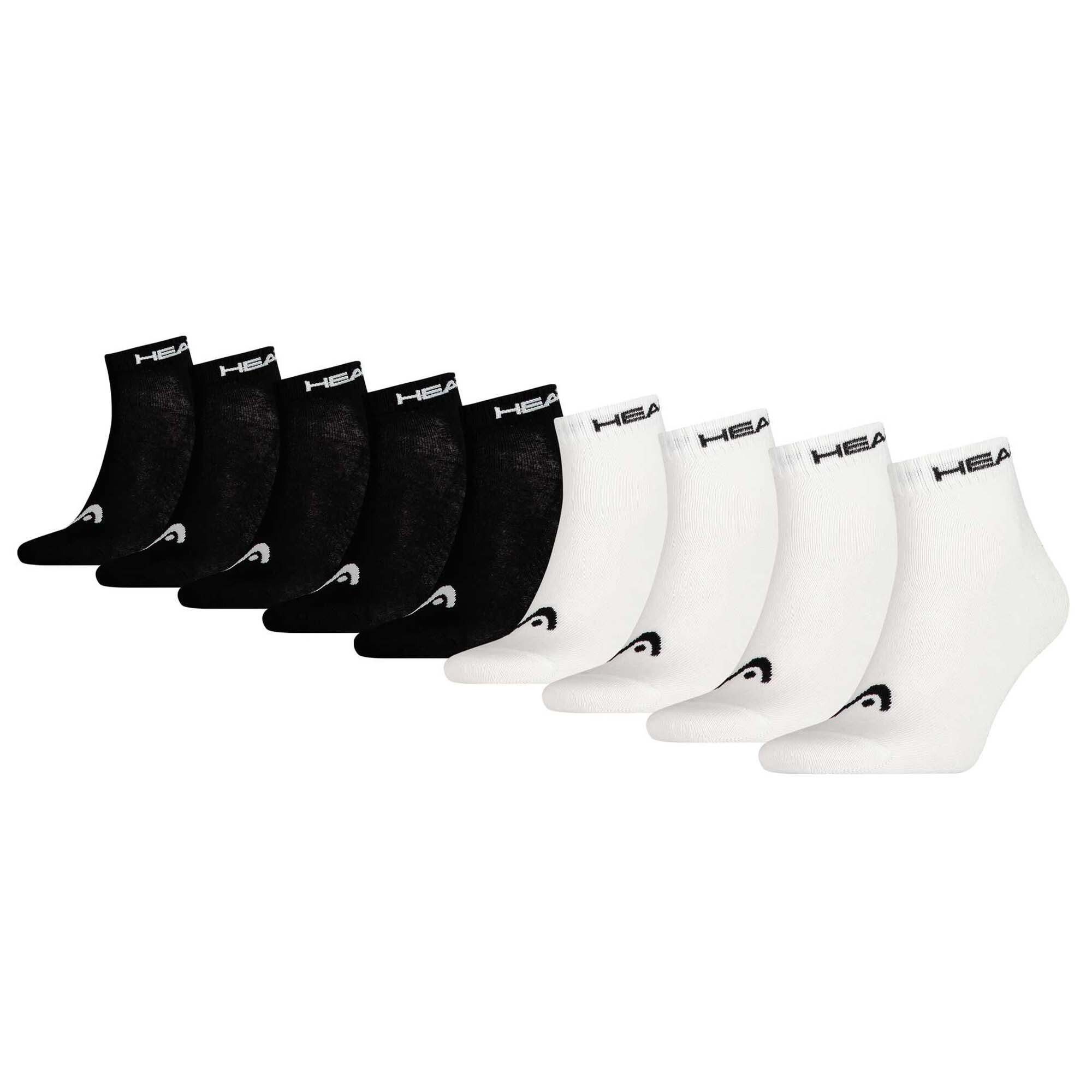 Head Sportsocken Unisex Quarter Socks, 9-pack - PERFORMANCE QUARTER Schwarz/Weiß