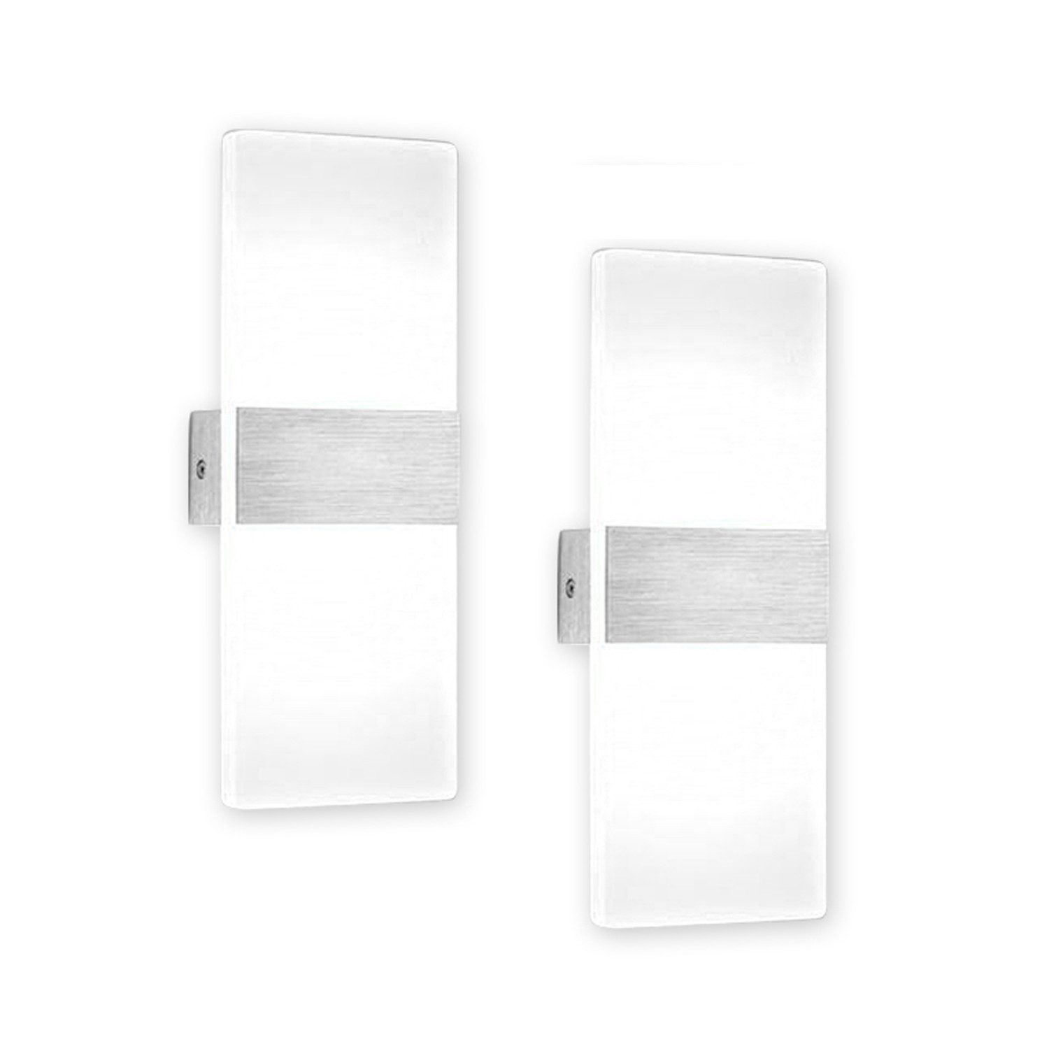 Clanmacy LED Wandleuchte 2X Wandlampe Flurlampe günstig online kaufen